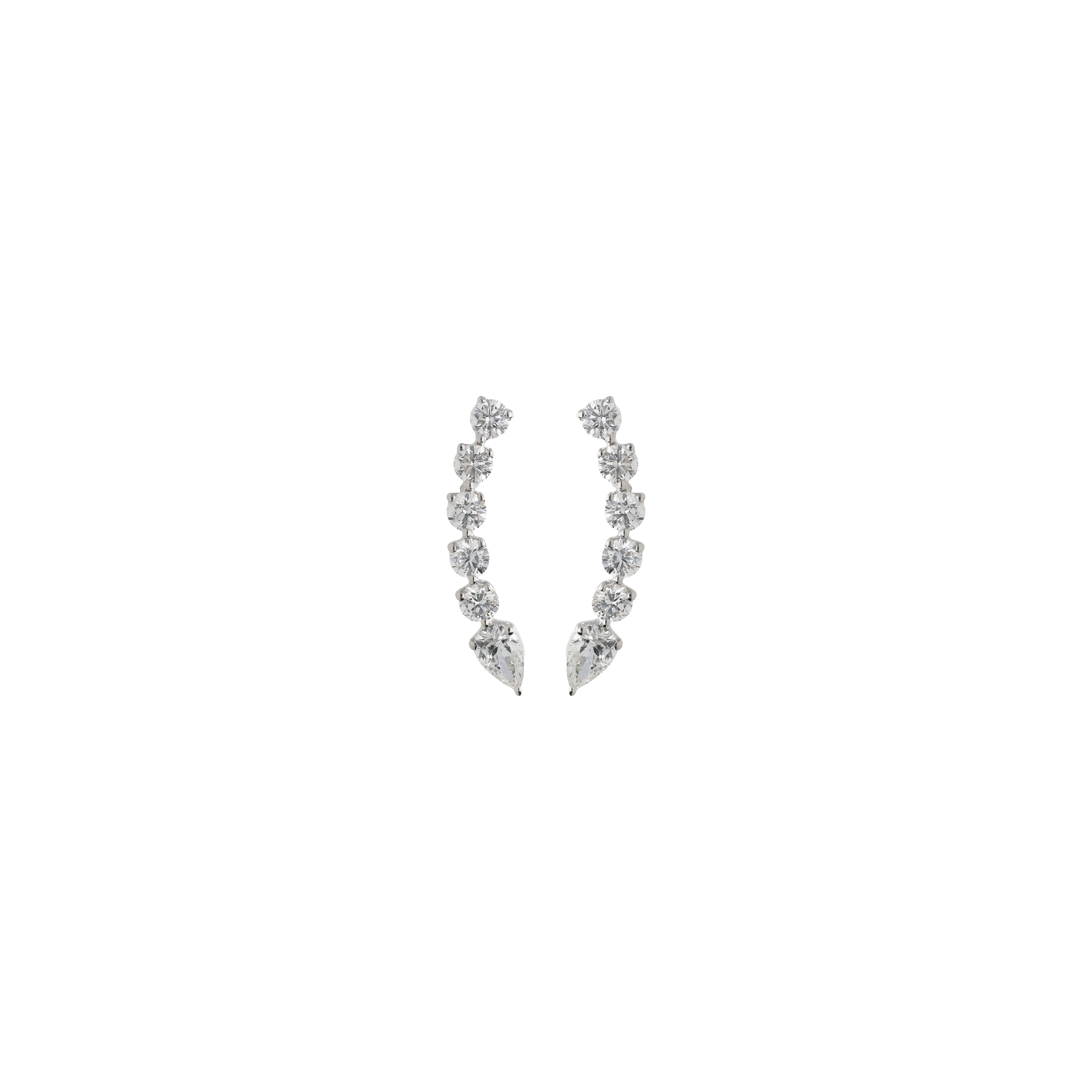 ORECCHINI CUP-EAR IN ORO BIANCO E DIAMANTI - 231-3554