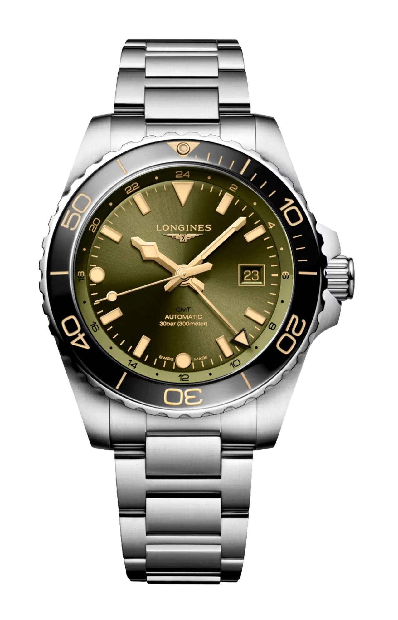 HYDROCONQUEST GMT 43 MM - L3.890.4.06.6