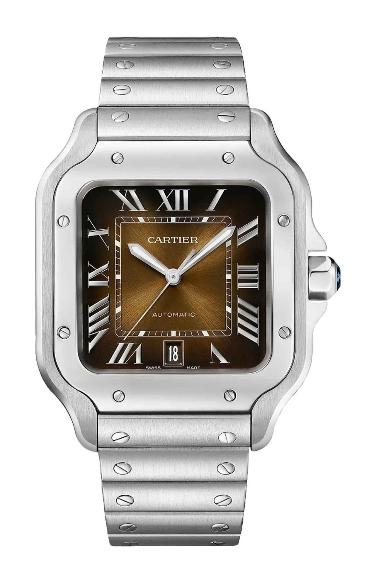 SANTOS DE CARTIER, MODELLO GRANDE, ACCIAIO, AUTOMATICO - WSSA0064