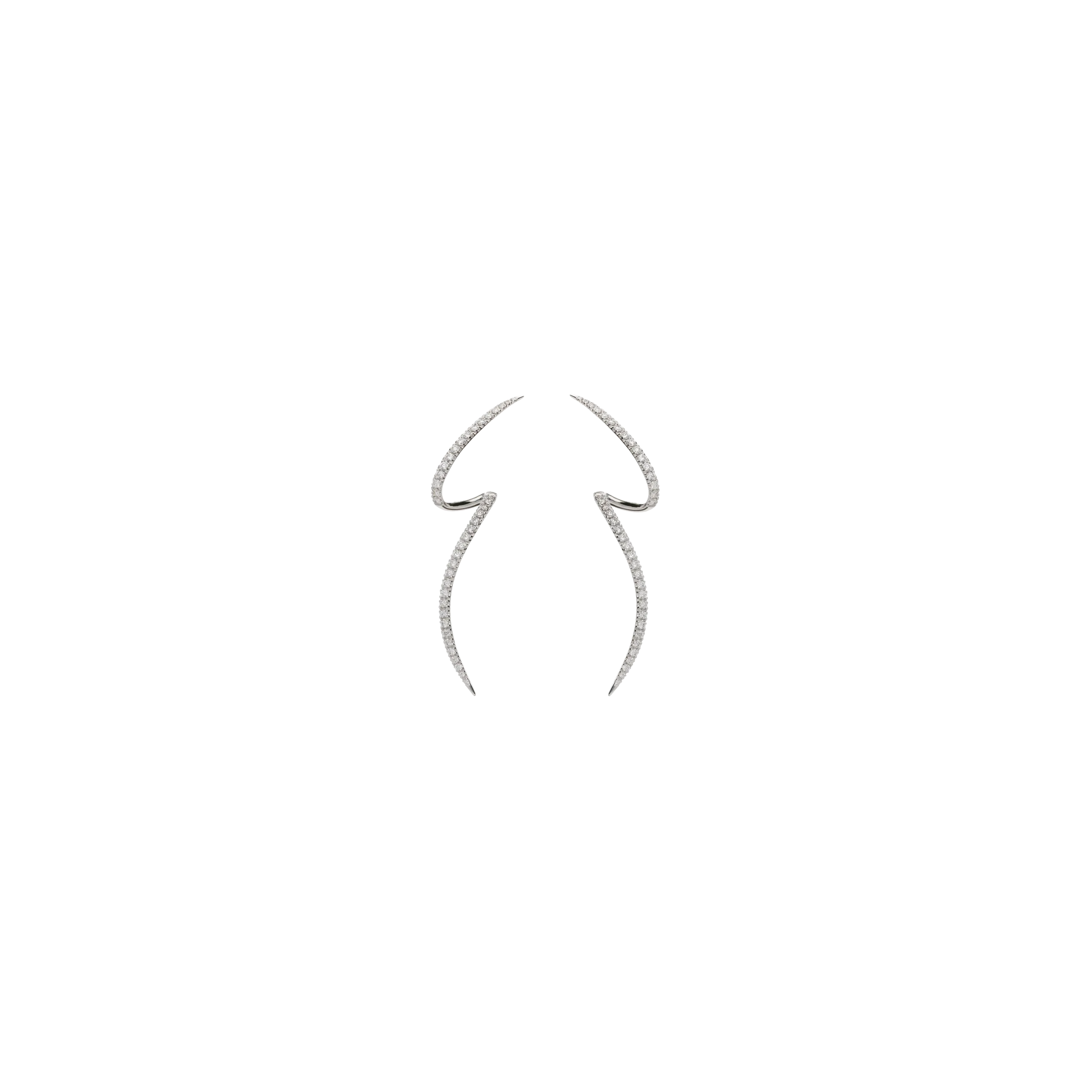 ORECCHINI PENDENTI FANTASIA IN ORO BIANCO E DIAMANTI - 258-118