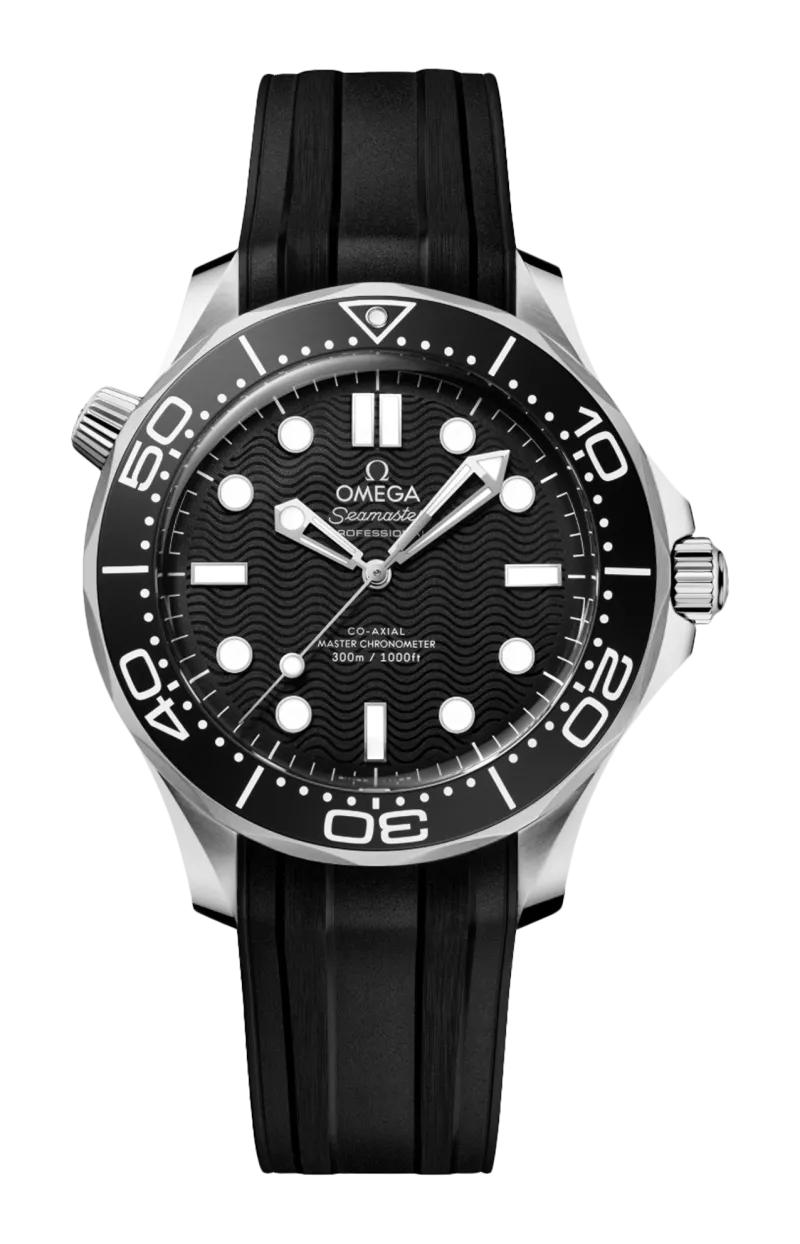 SEAMASTER DIVER 300M 42 MM, ACCIAIO SU CAUCCIÙ - 210.32.42.20.01.003