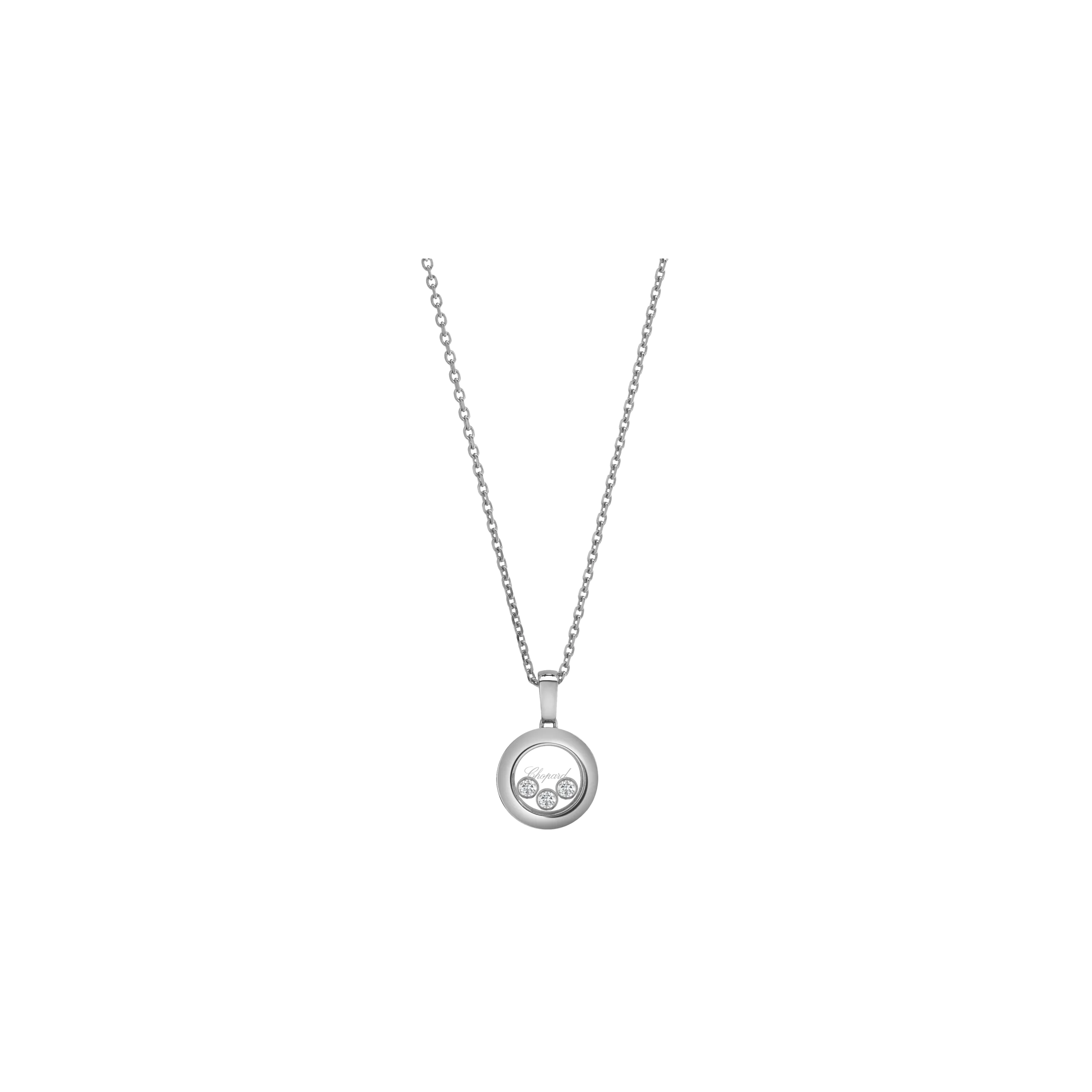 CHOPARD - HAPPY DIAMONDS ICONS CIONDOLO, ORO BIANCO ETICO, DIAMANTI - 79A018-1001