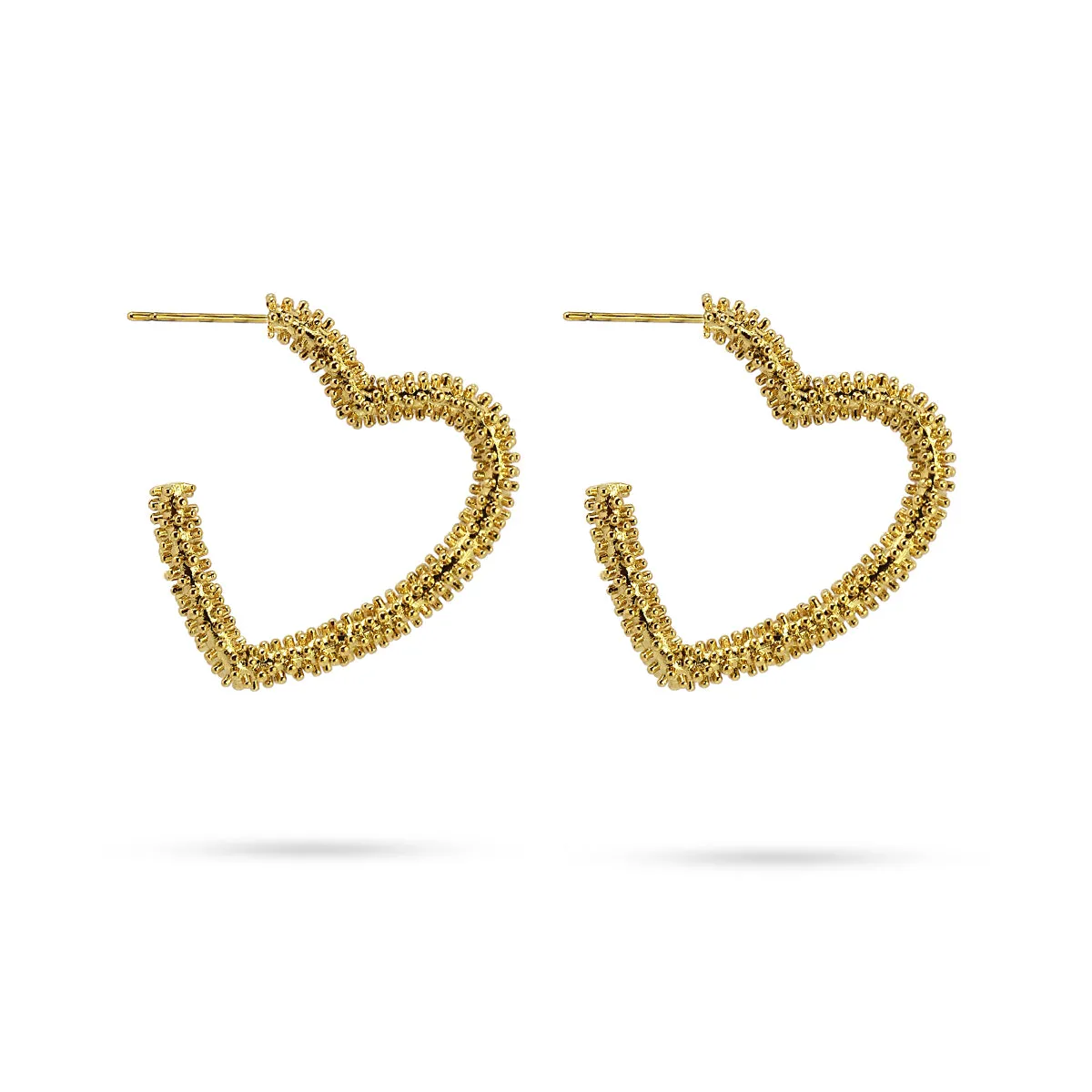 Orecchini a cerchio Anartxy donna Cuori puntinati