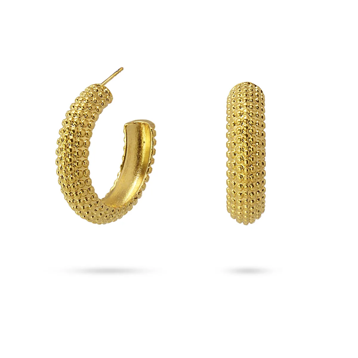 Orecchini a cerchio Anartxy donna Puntinati big