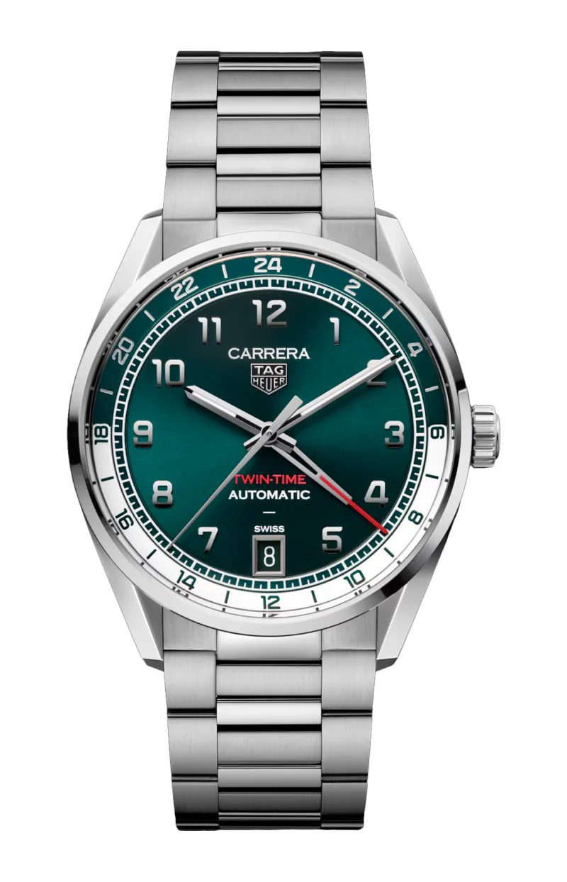 TAG HEUER CARRERA DATE TWIN-TIME - WDA2114.BA0043