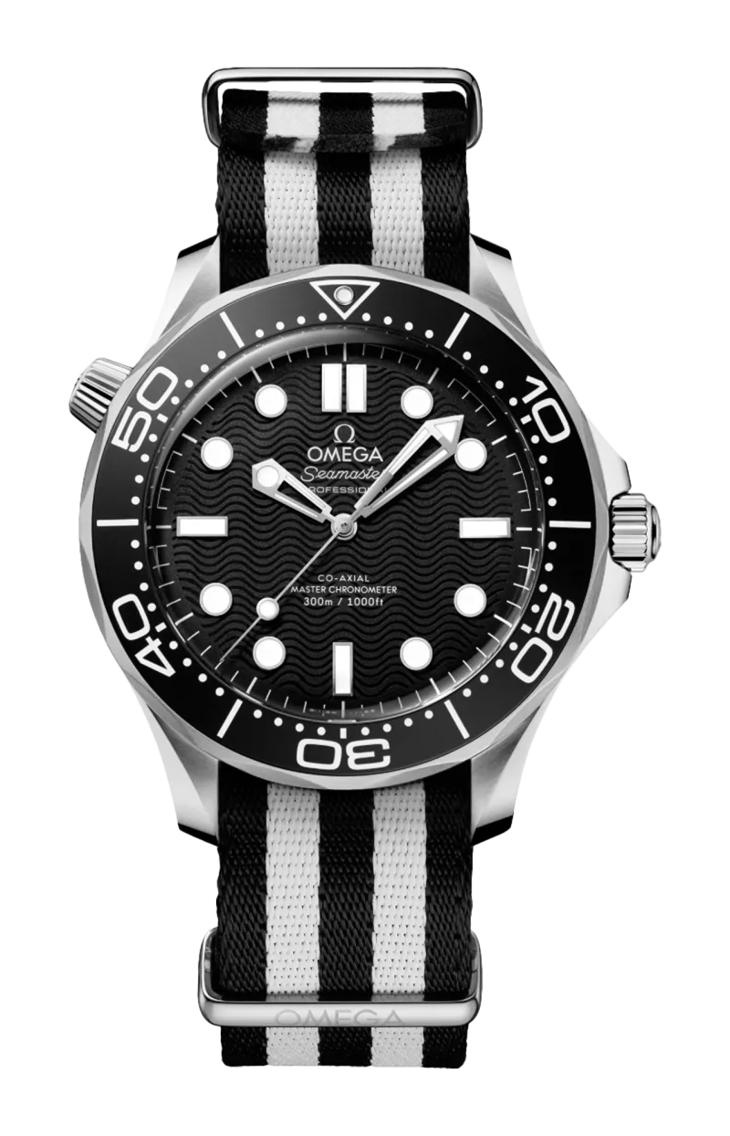 SEAMASTER DIVER 300M 42 MM, ACCIAIO SU NATO - 210.32.42.20.01.005