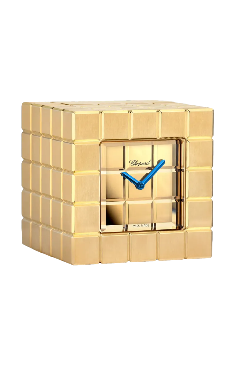 CHOPARD - PENDOLETTA ICE CUBE, METALLO SPAZZOLATO DORATO GIALLO - 95020-0147