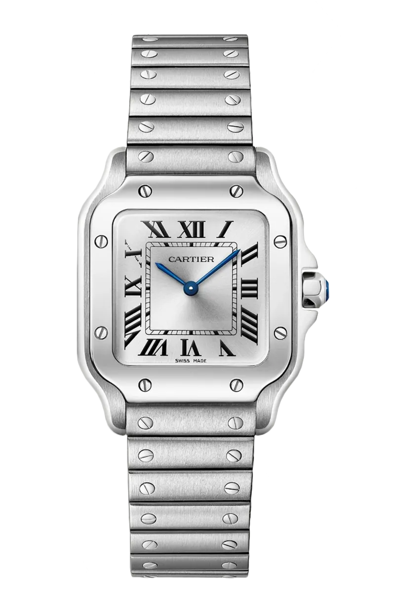 SANTOS DE CARTIER MODELLO PICCOLO, ACCIAIO, QUARZO - WSSA0082