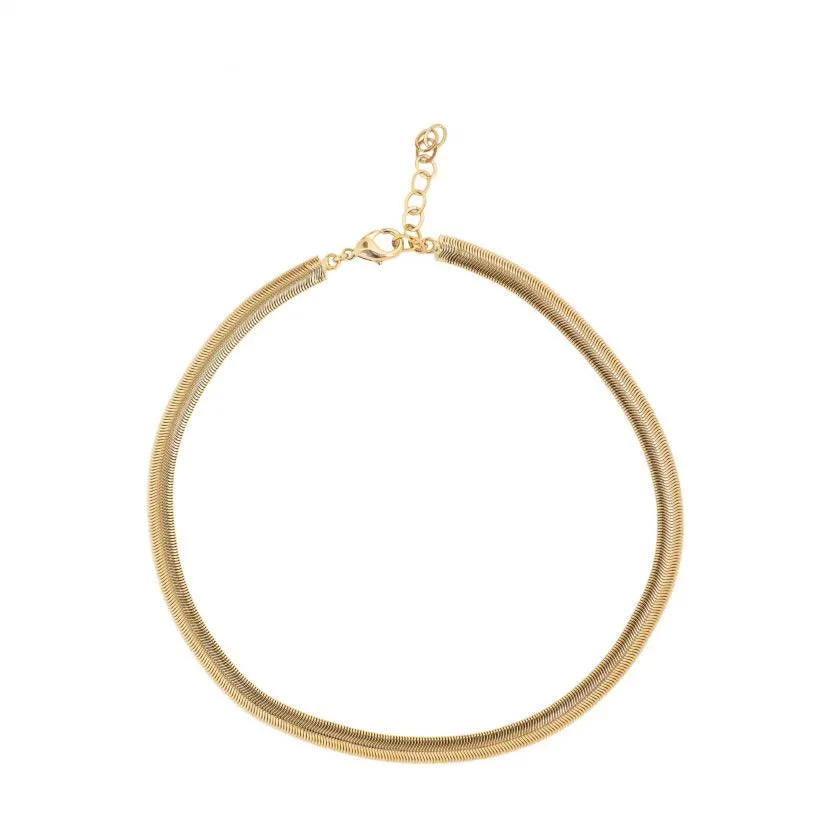 Collana Diamond Accessori Serpe Piatta Mini Egyptian Style