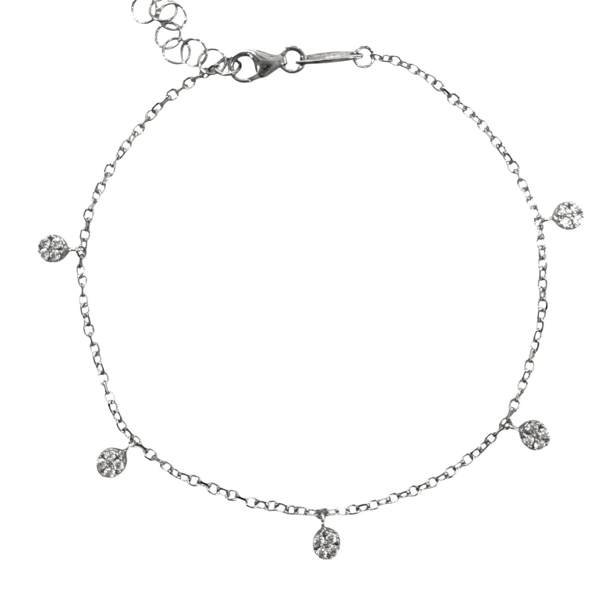 BRACCIALE CHARM PUNTI LUCE ORO BIANCO
