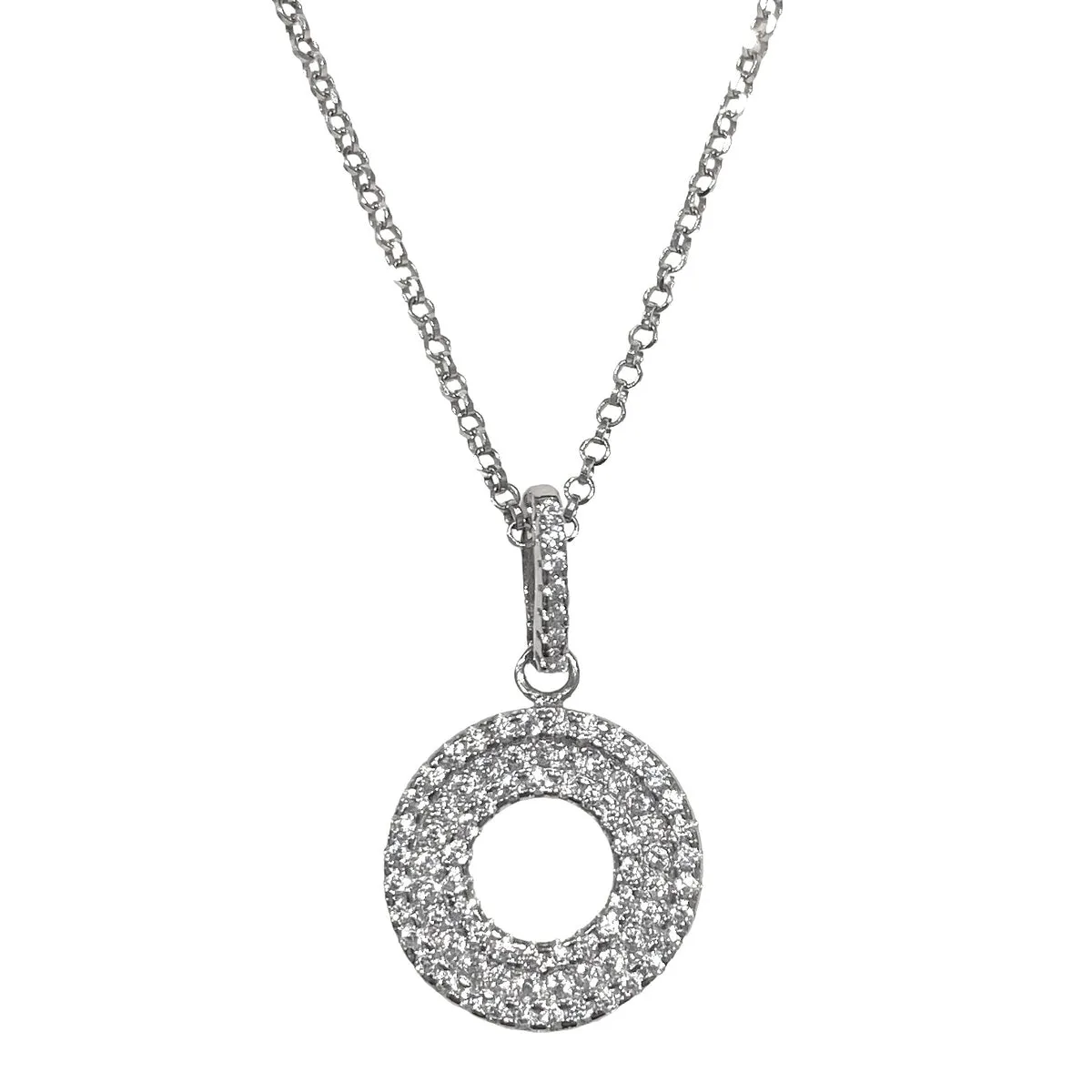 COLLANA CERCHIO DI ZIRCONI