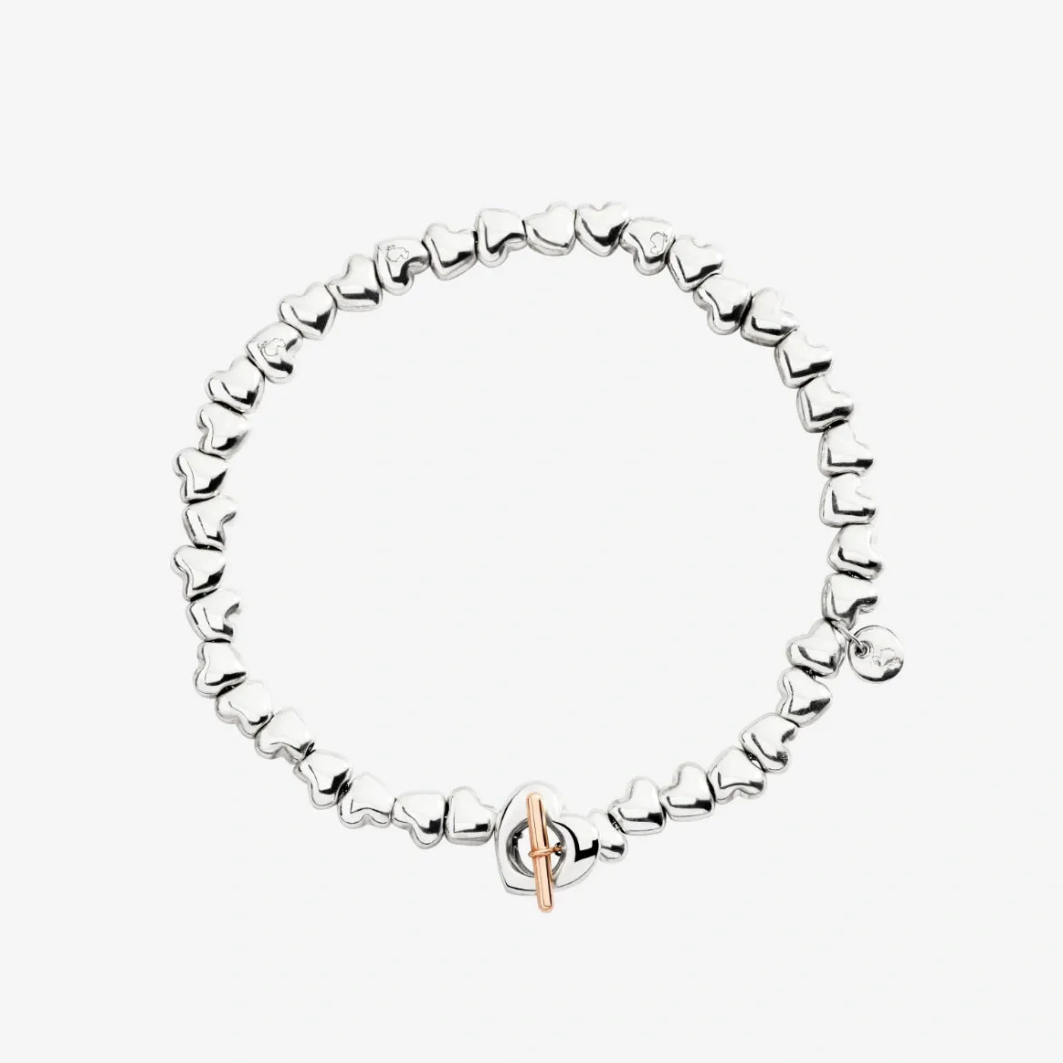 Bracciale cuore argento