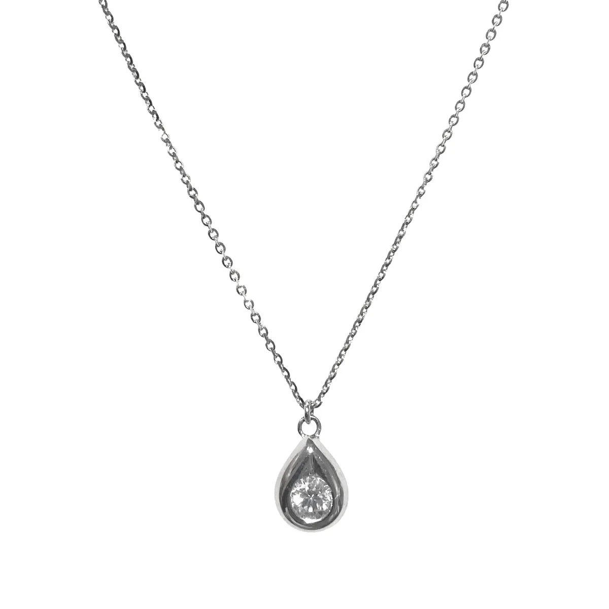COLLANA PUNTO LUCE A GOCCIA PENDENTE