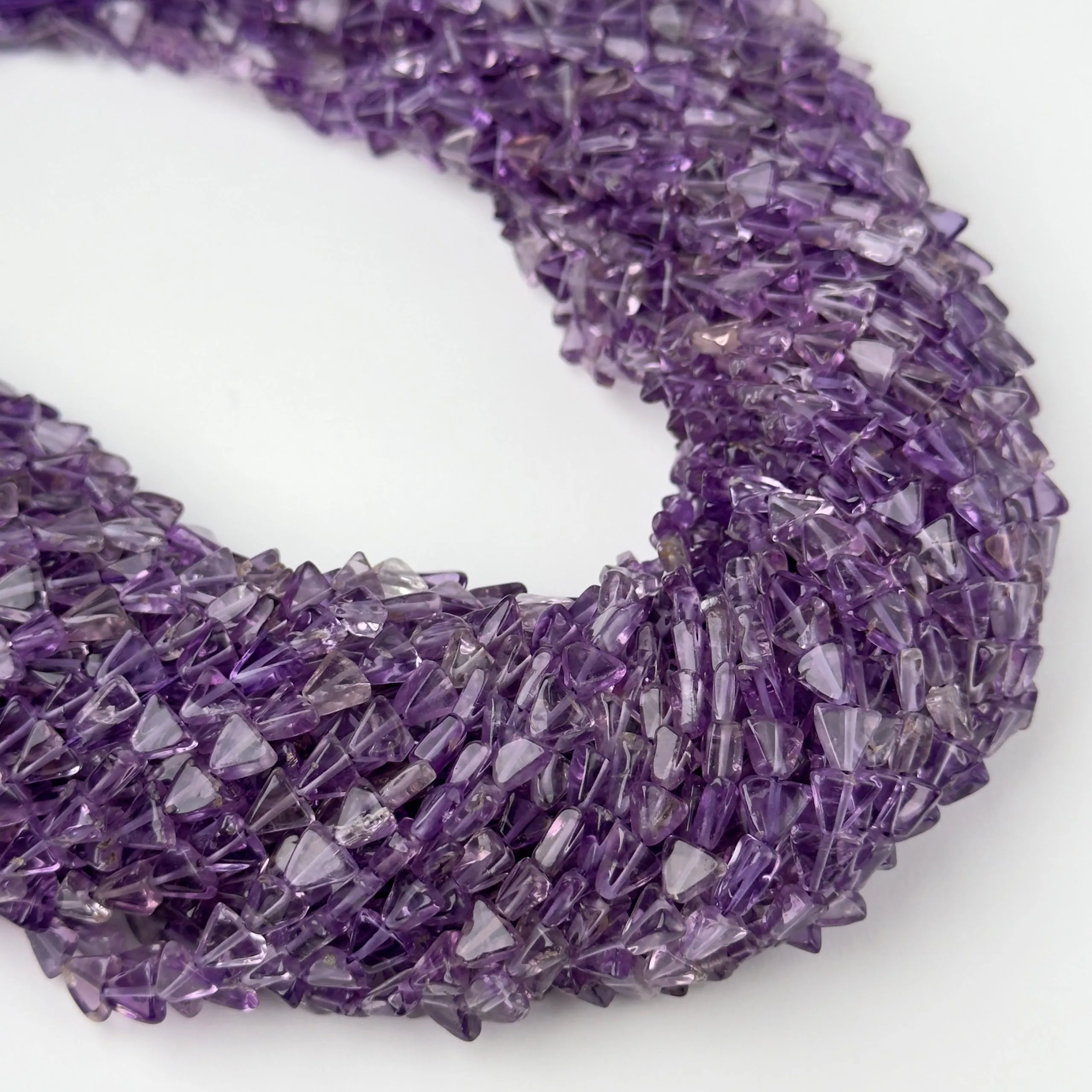 Perline Ametista Triangolo 6mm