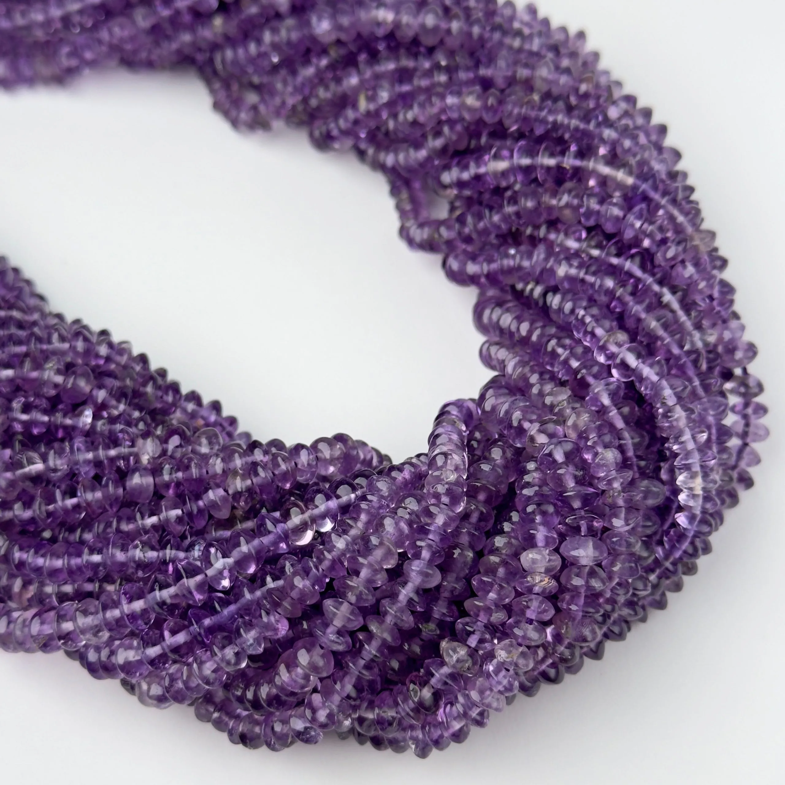 Perline Ametista Disco 5mm