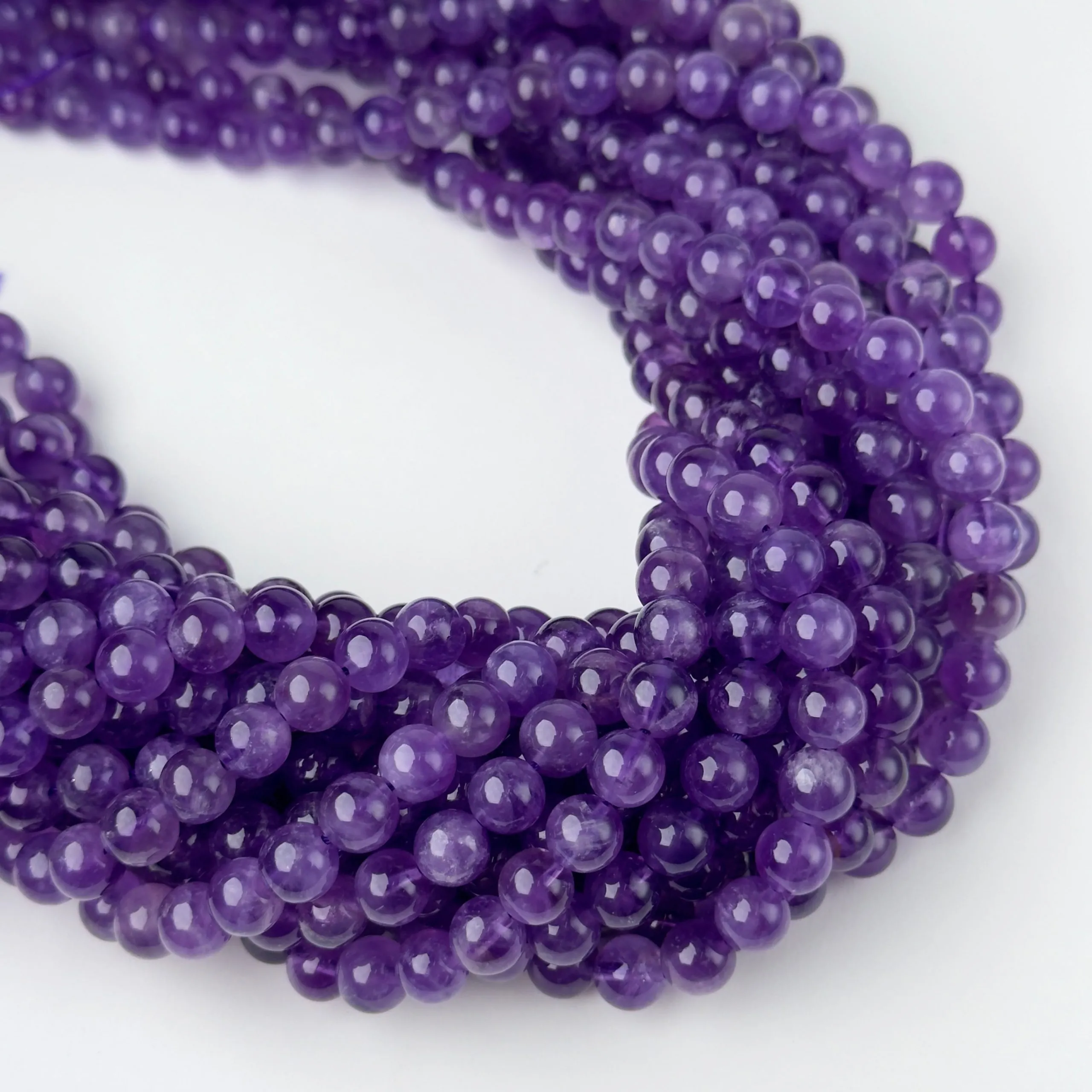 Perline Ametista Tondo 8mm