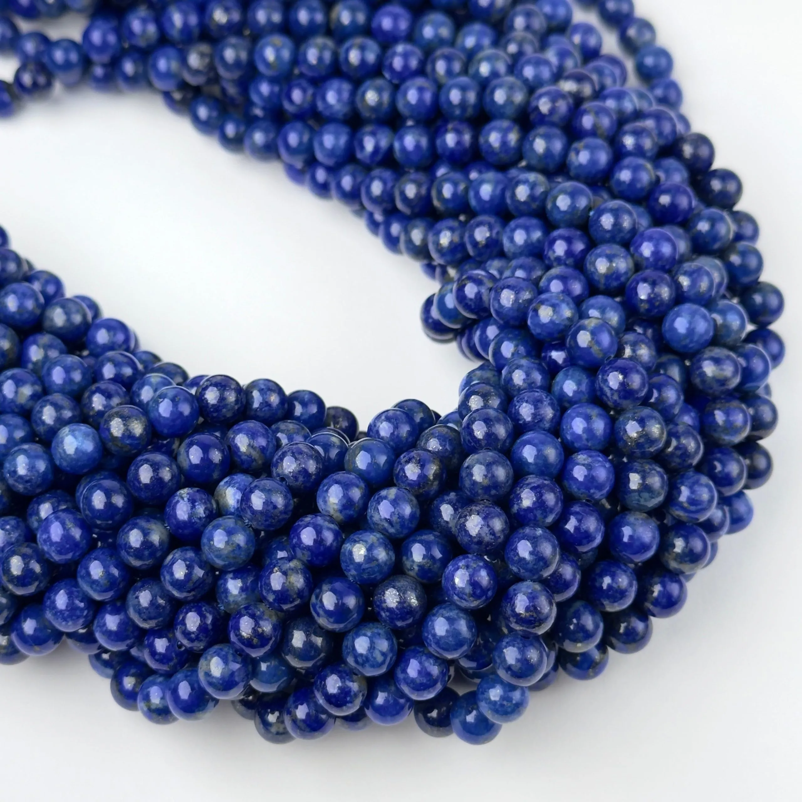 Perline Lapis Lazuli Tondo 7mm