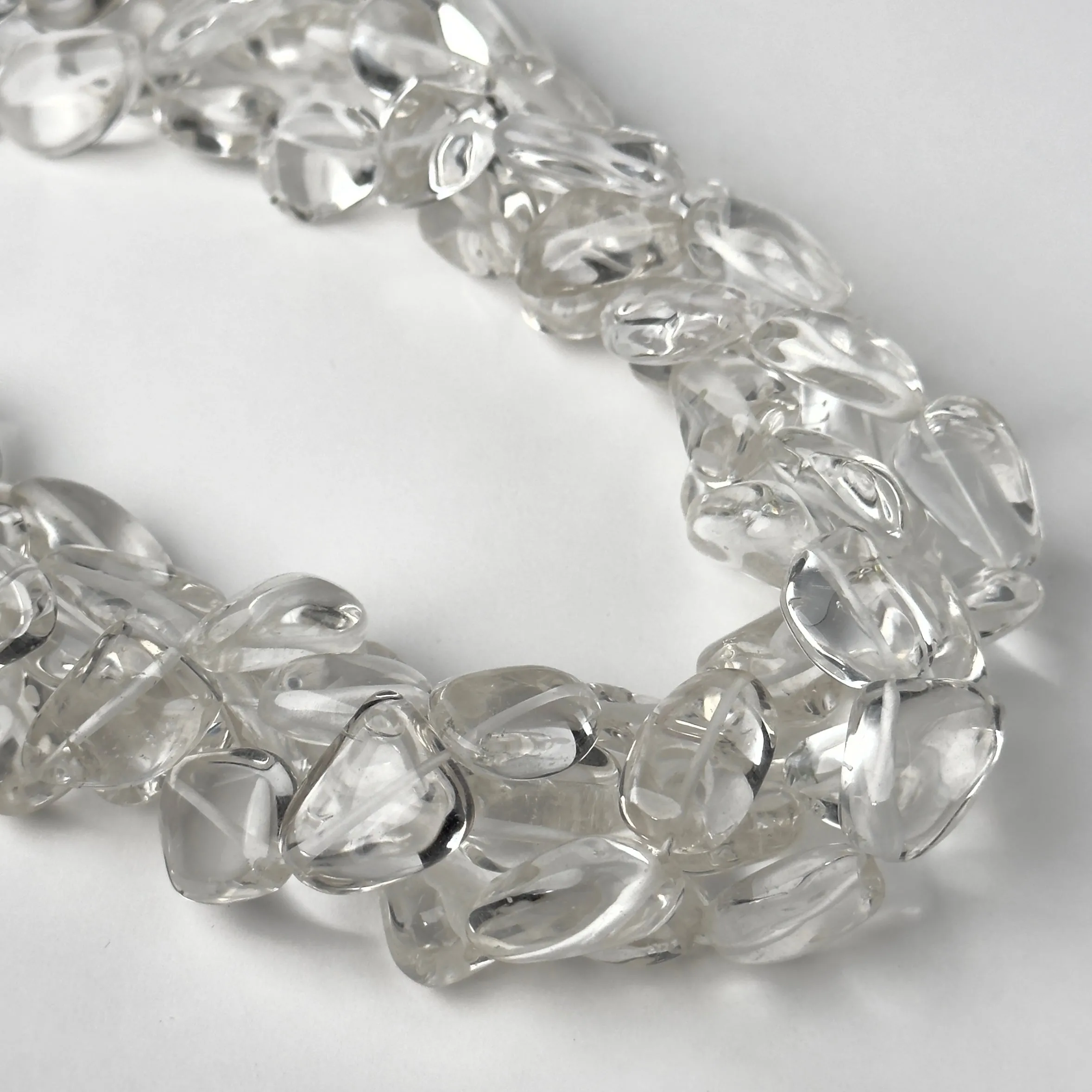 Perline Cristallo di Rocca Irregolare 18mm