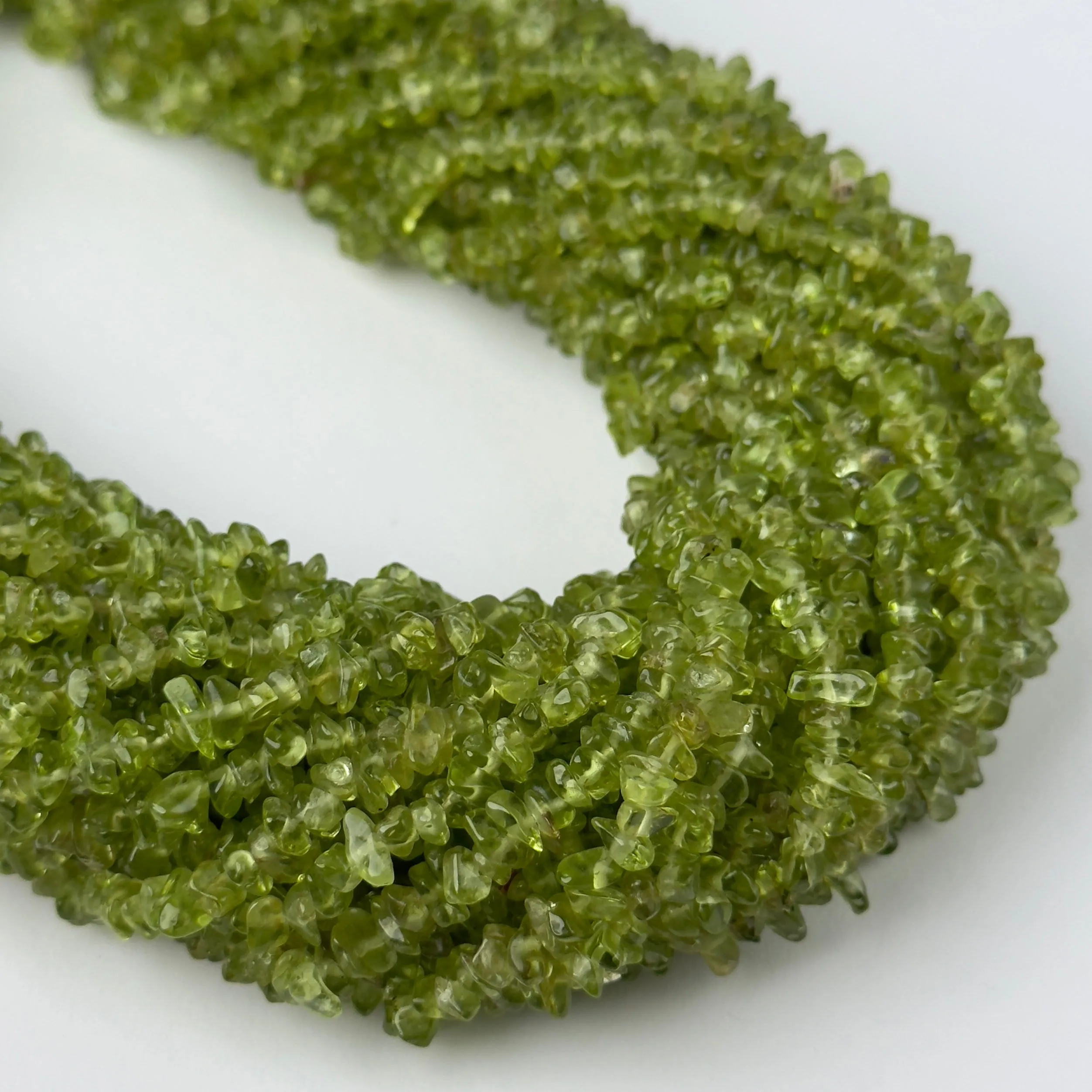 Perline Peridoto Chips 4mm