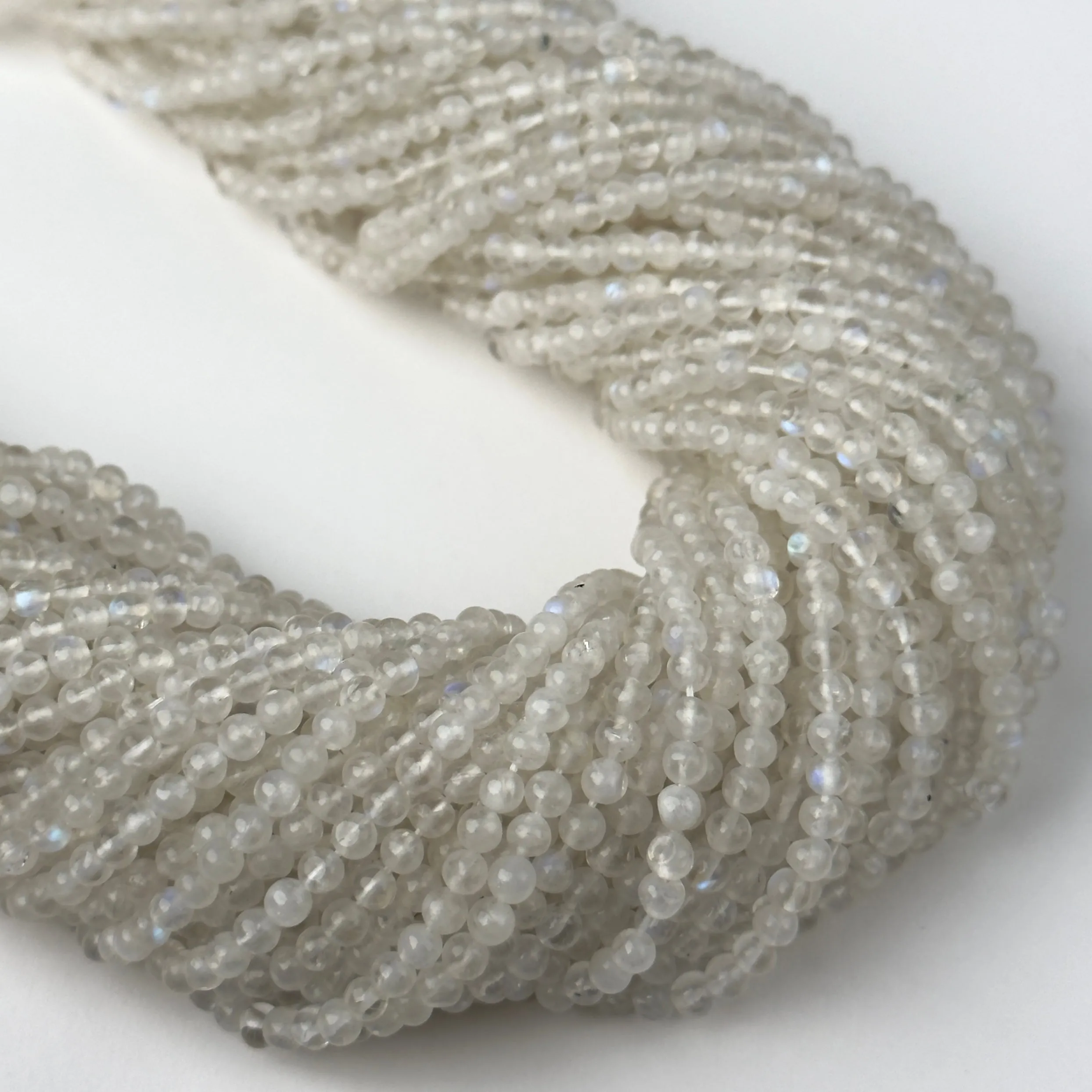 Perline Pietra di Luna Tondo 3mm