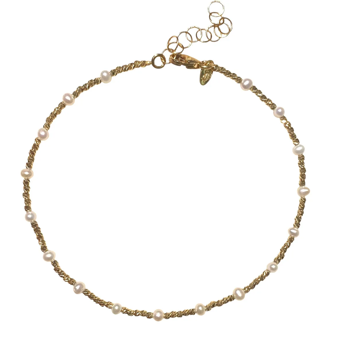 BRACCIALE PALLINO CON PERLE