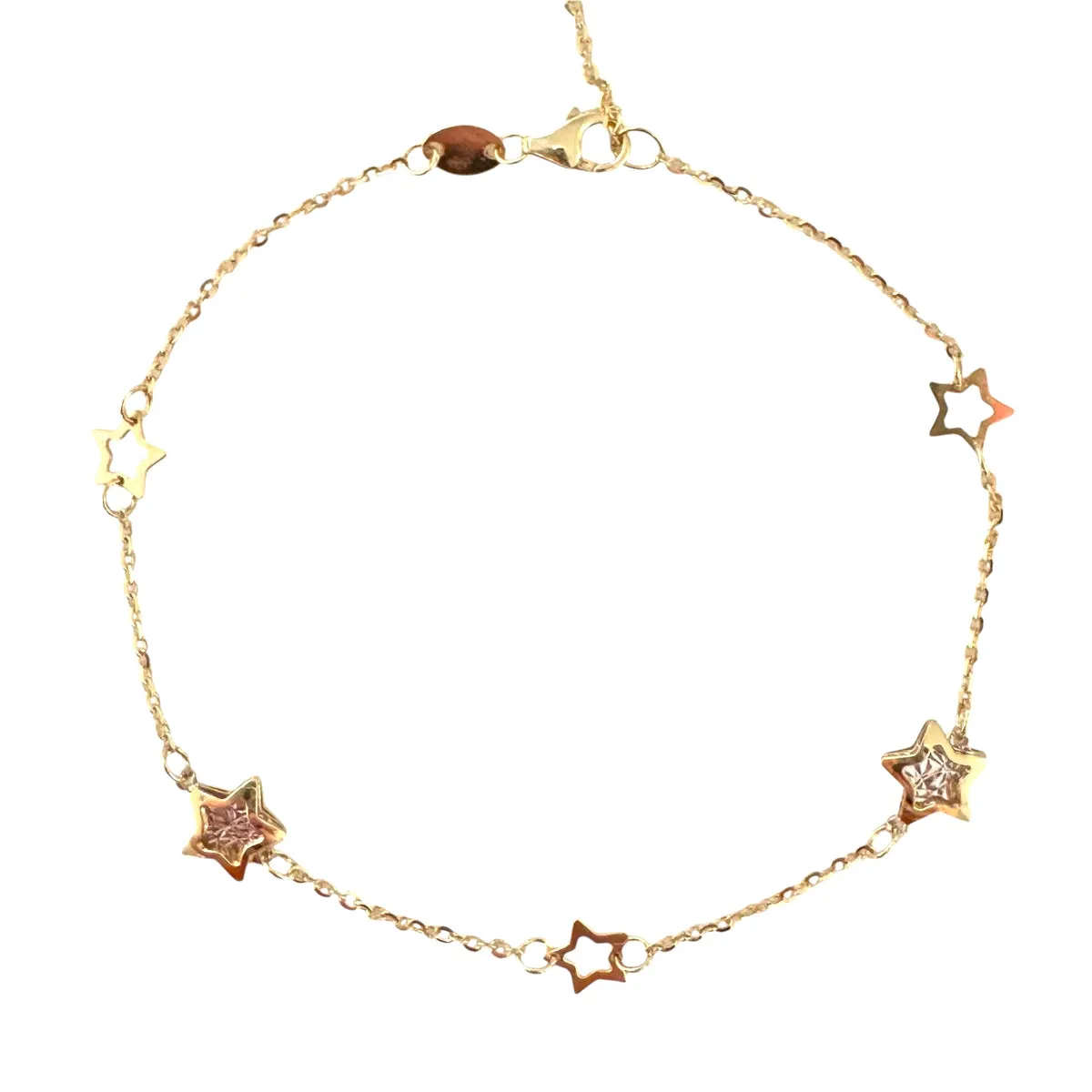 BRACCIALE CINQUE STELLE LAVORATE