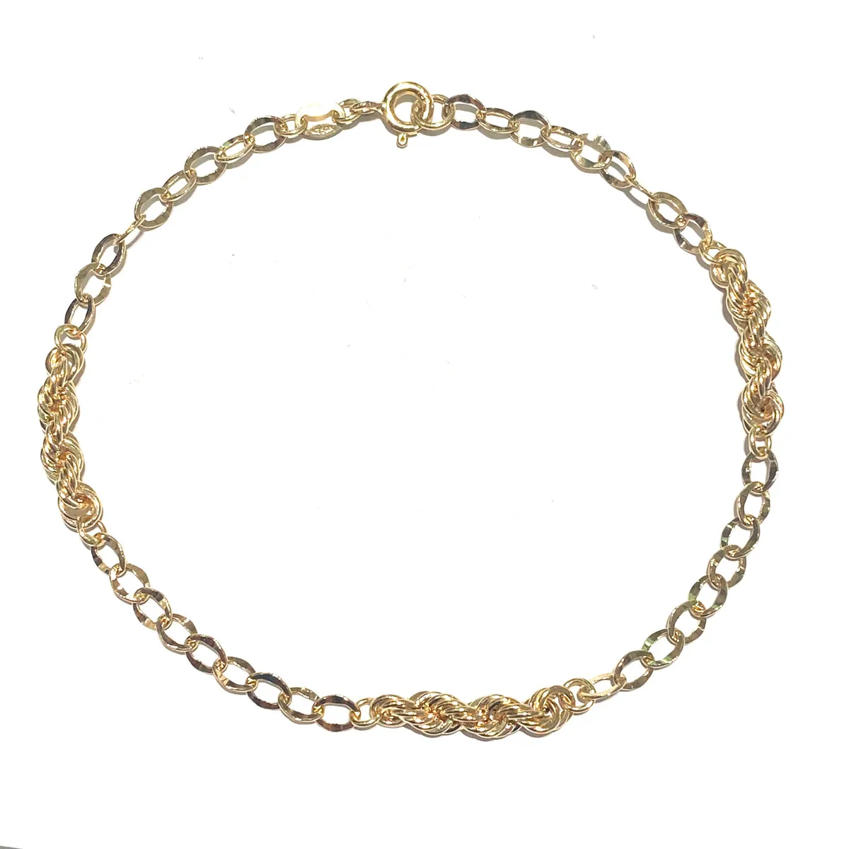 BRACCIALE CORDA E CATENELLA