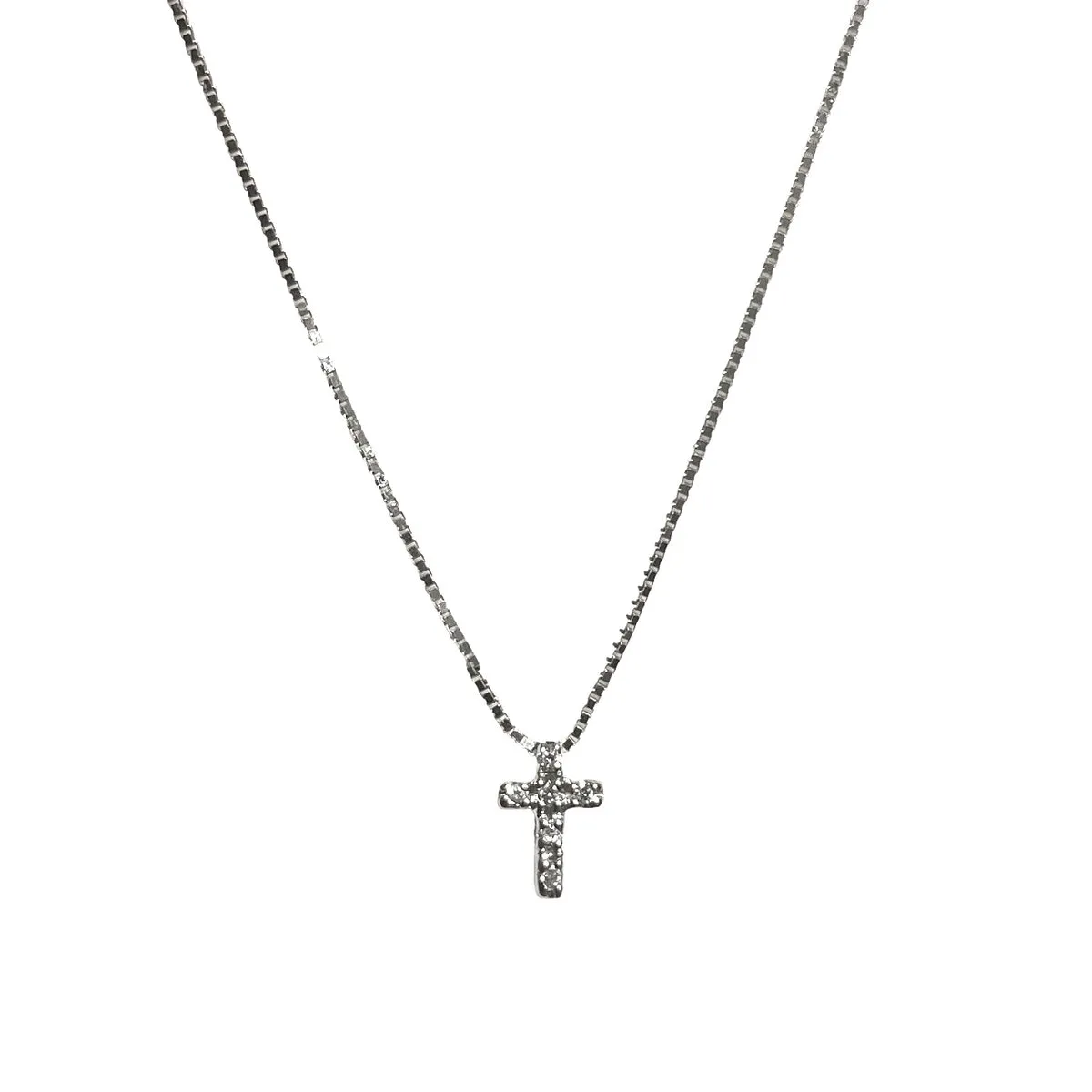 COLLANA CROCE IN DIAMANTI