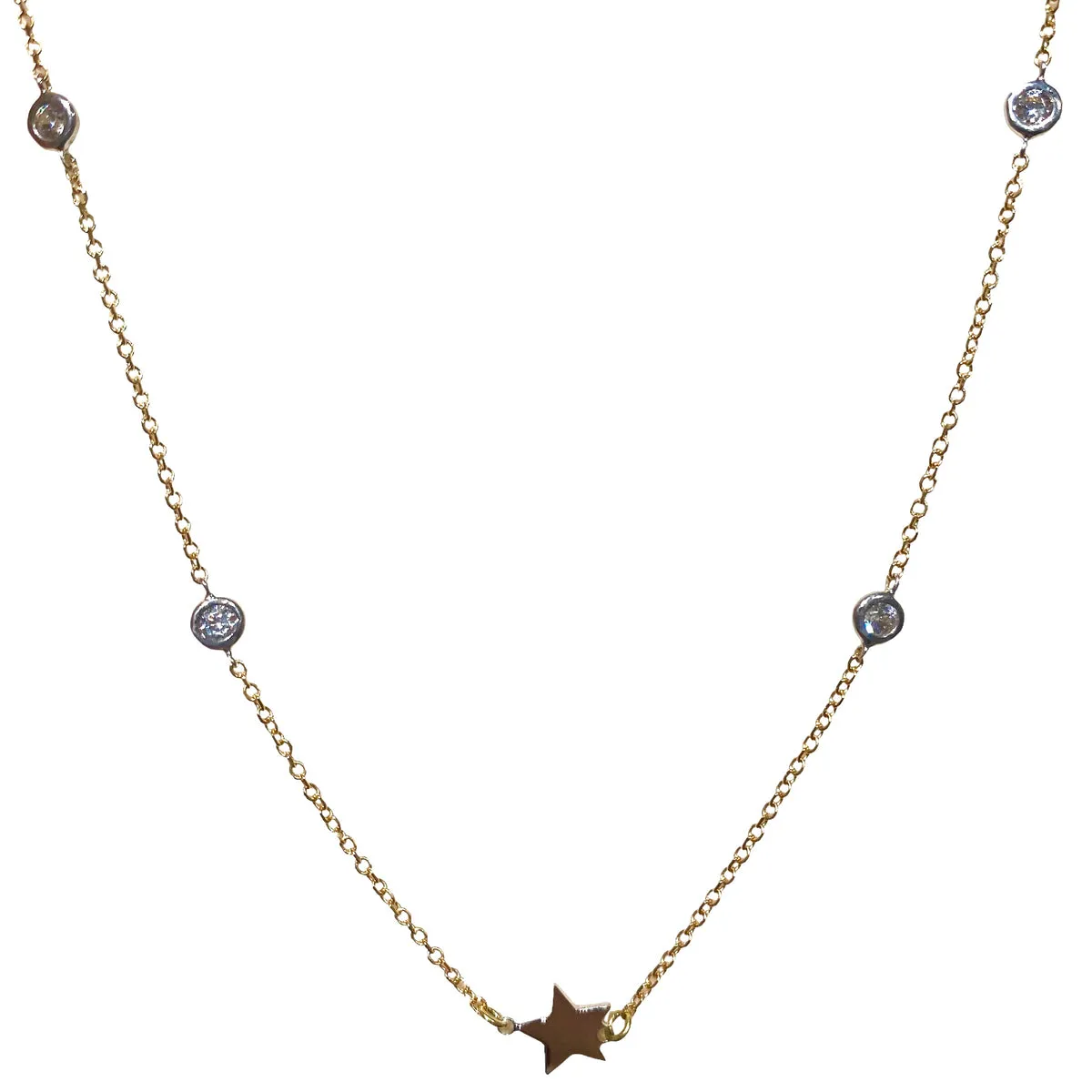COLLANA STELLA E PUNTI LUCE
