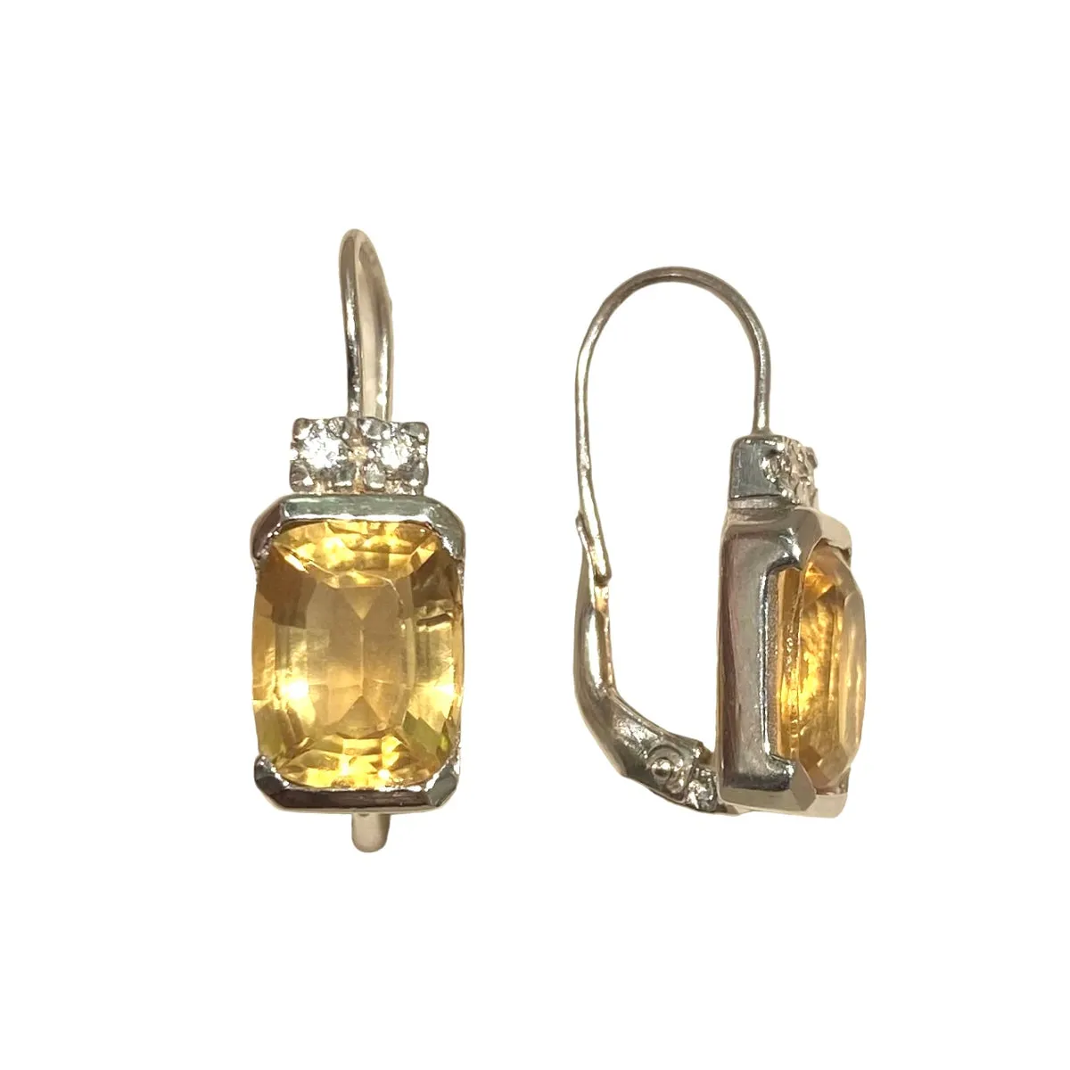 ORECCHINI TOPAZIO CITRINO