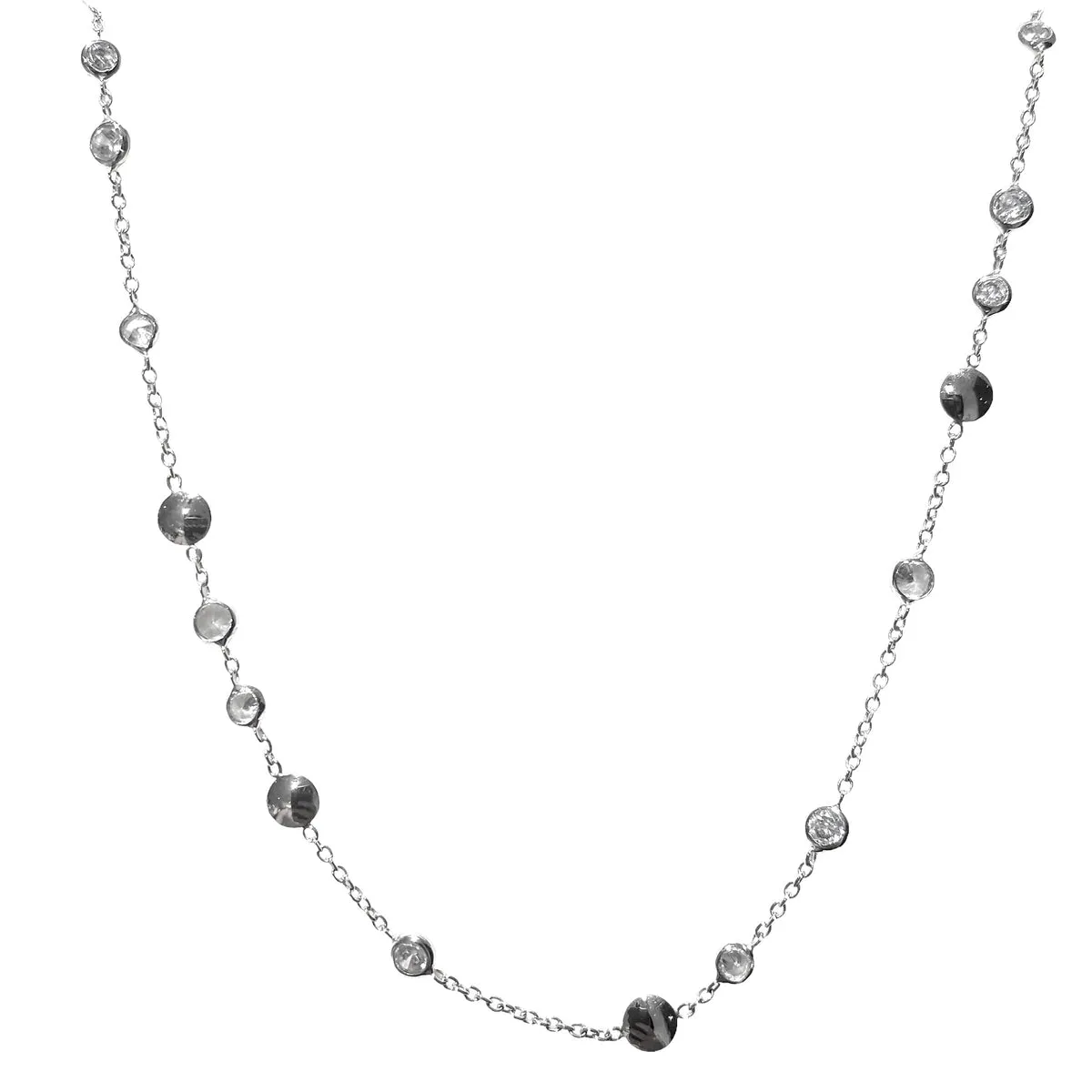 COLLANA TONDI ORO BIANCO