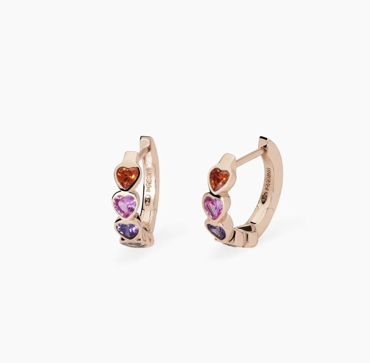 Orecchini con cuori multicolor PENSIERO STUPENDO