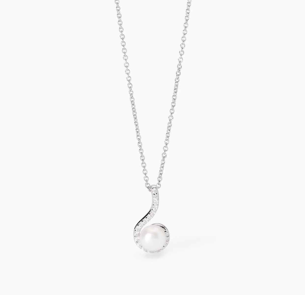 Collana donna Mabina con ciondolo perla e amo SINFONIA