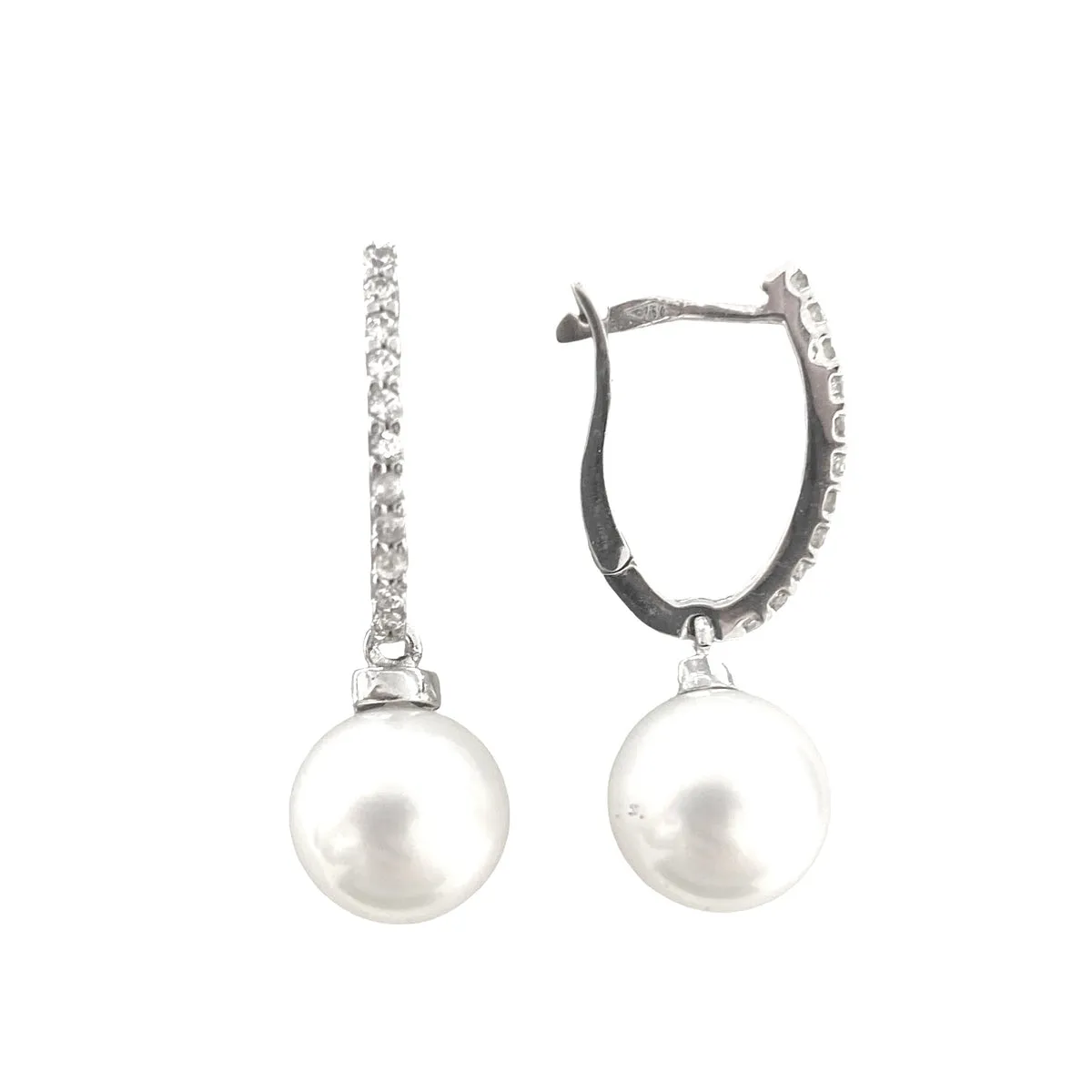 ORECCHINI CON PERLE E ZIRCONI