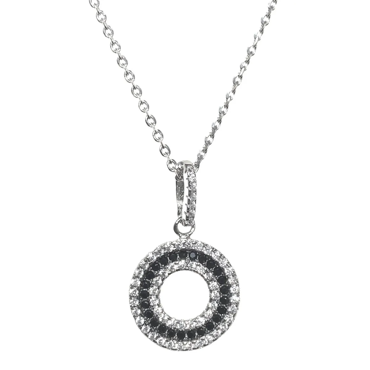 COLLANA CERCHIO BIANCO E NERO