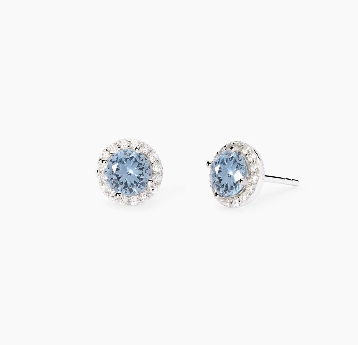 Orecchini Mabina con acquamarina sintetica REVIVAL