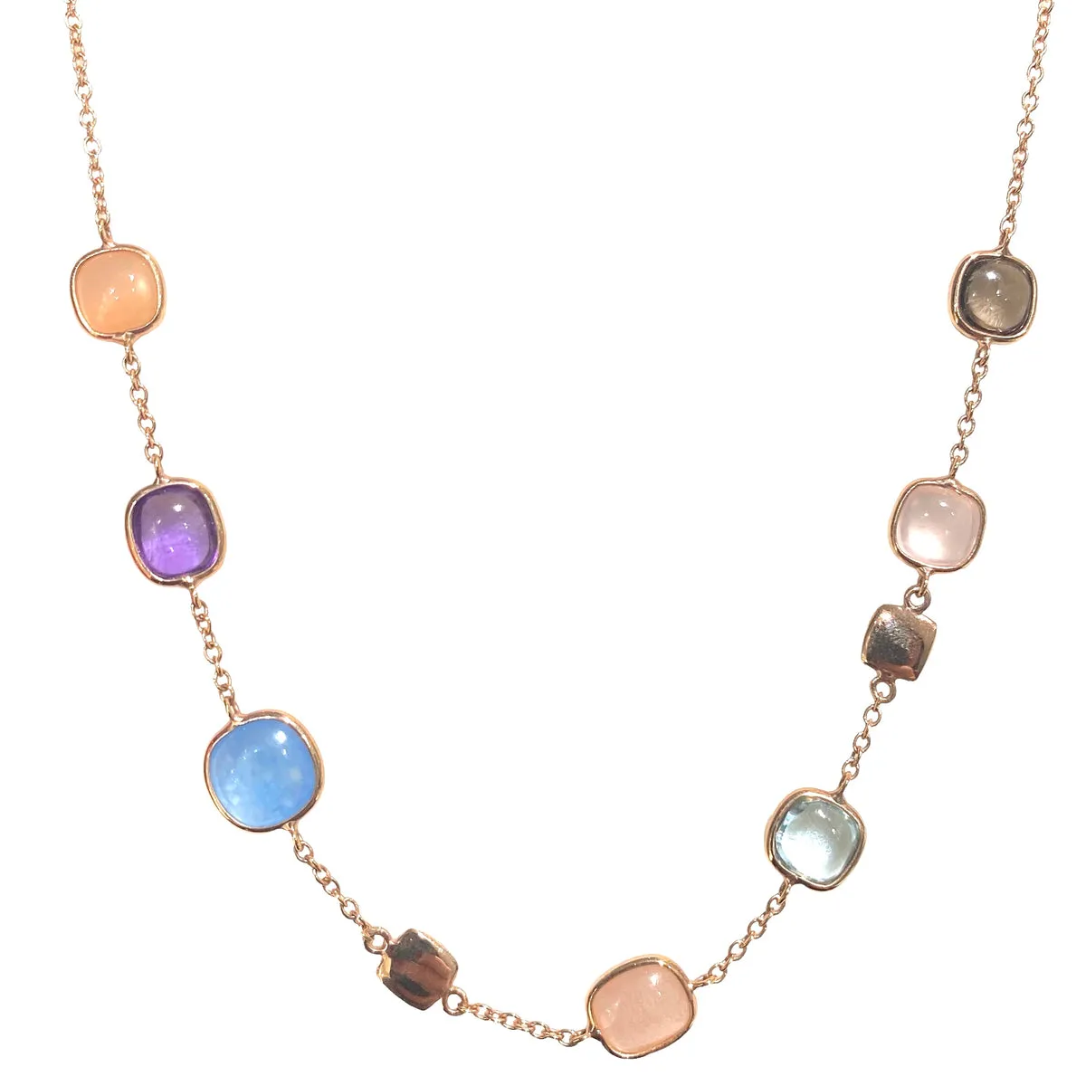 COLLANA PIETRE NATURALI COLORATE