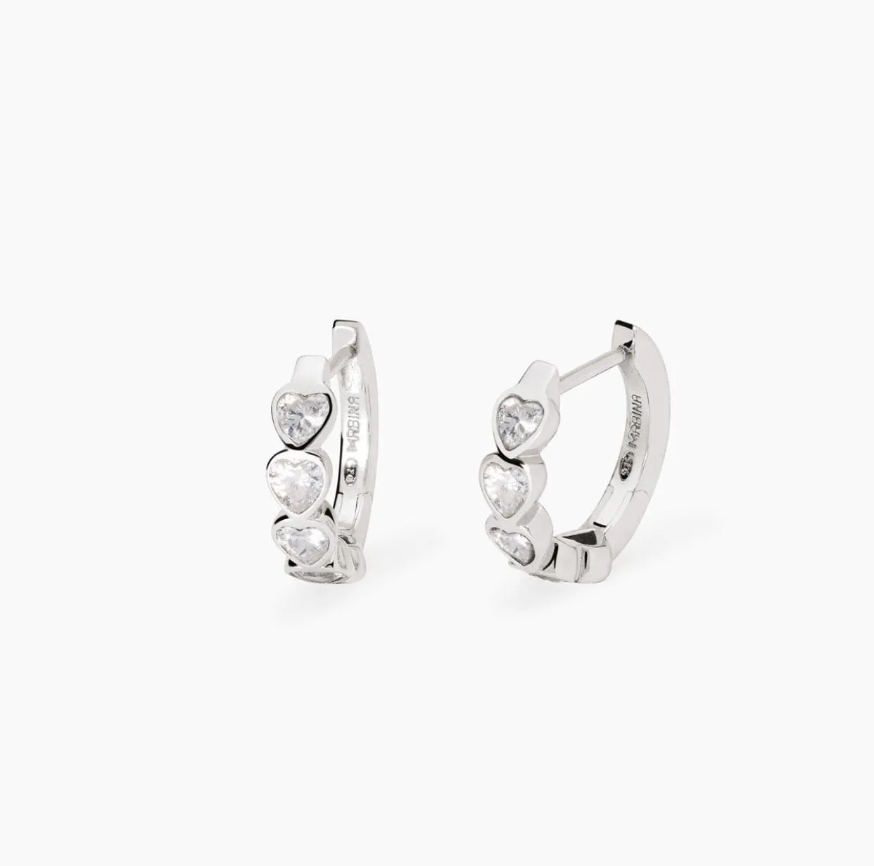 Orecchini Mabina con zirconi taglio cuore PENSIERO STUPENDO