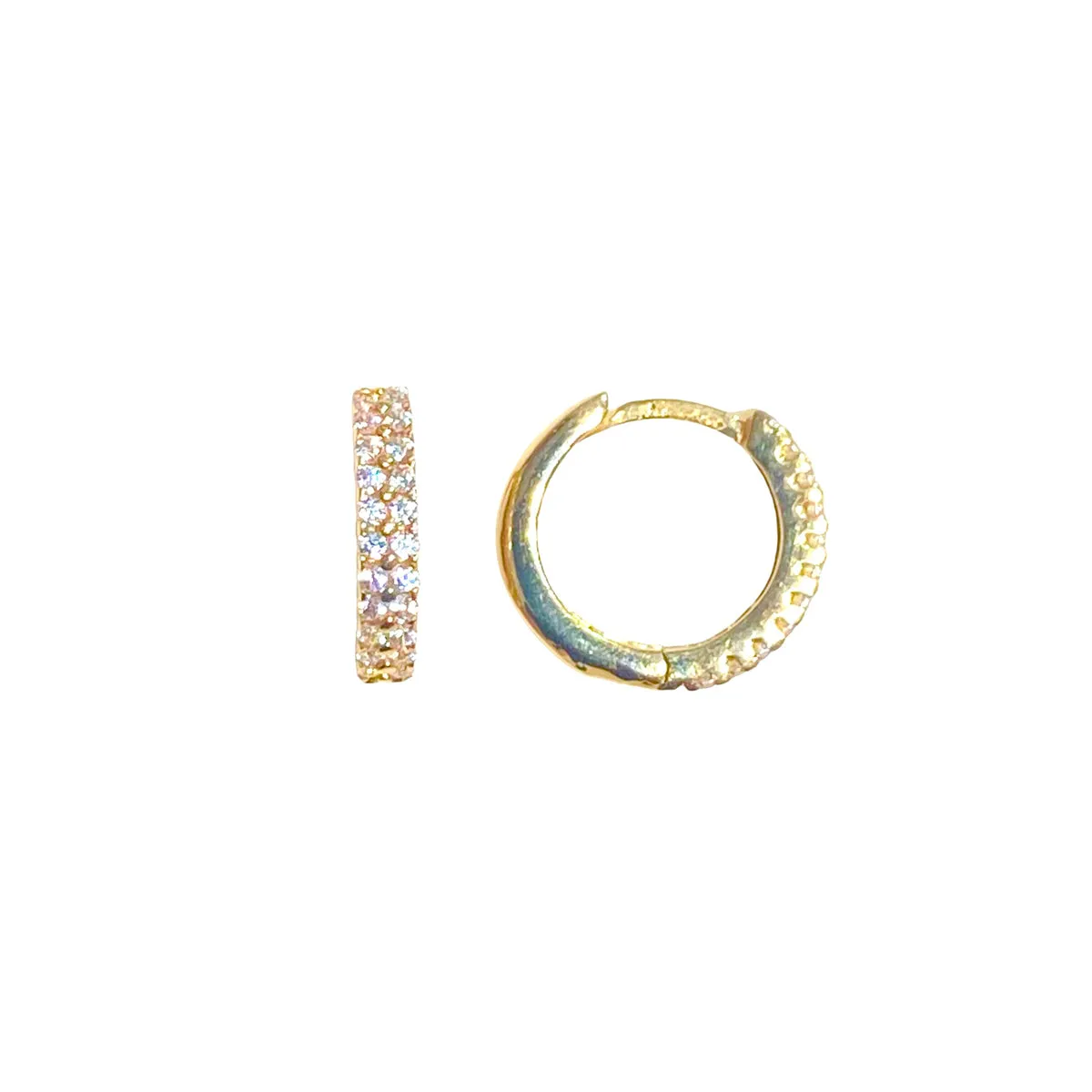 ORECCHINI CERCHIO CON ZIRCONI