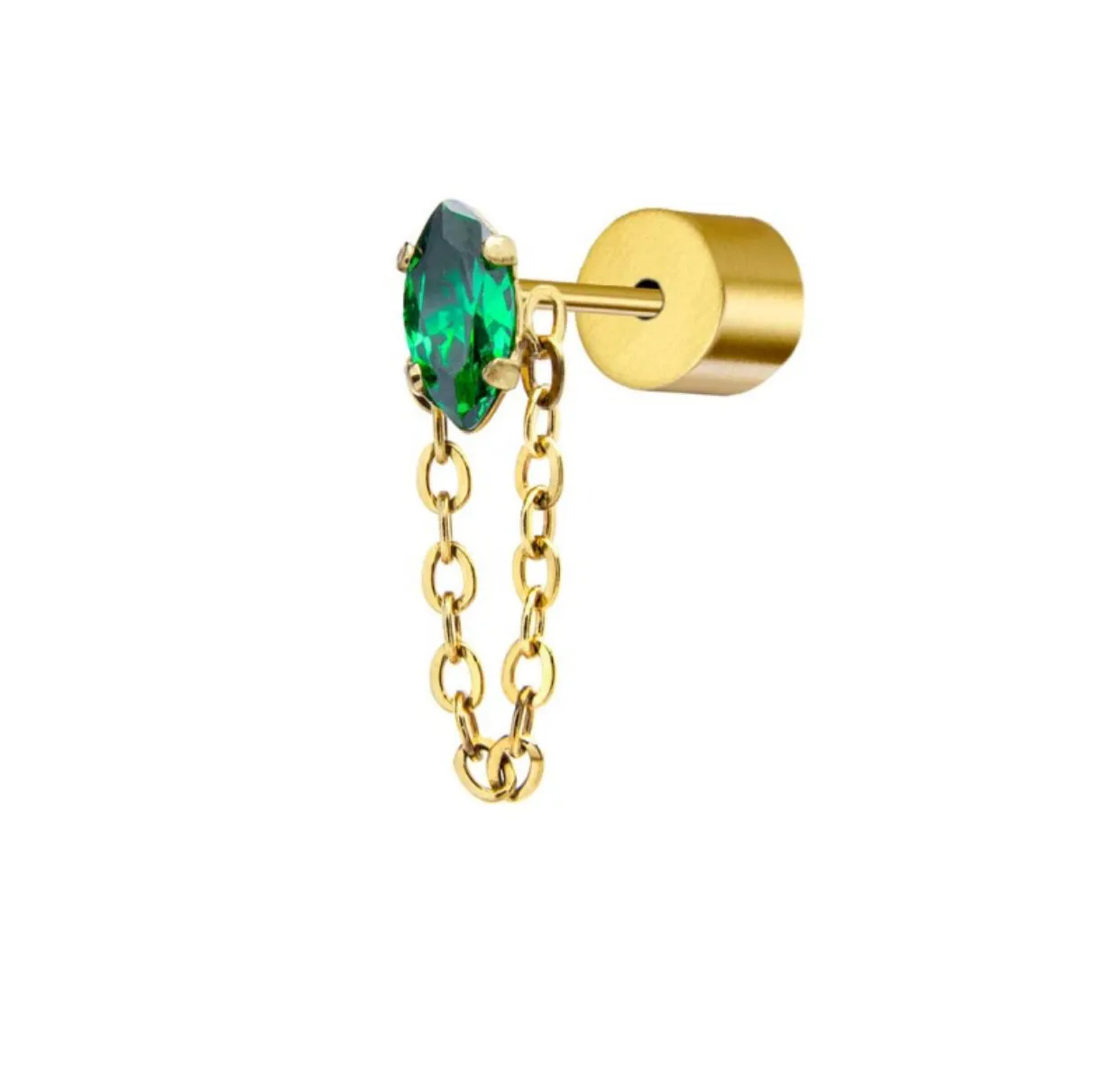 Orecchini Marlù zircone e catenina