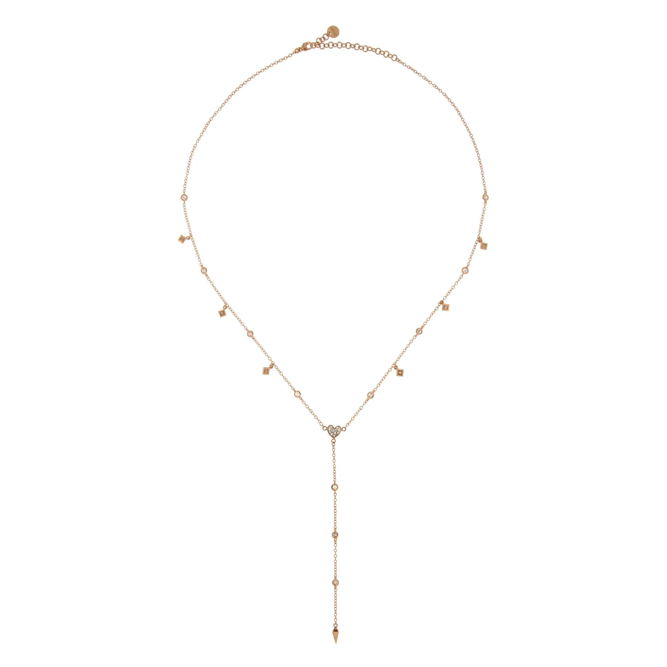 GIROCOLLO 50 CM ROSARIO CUORE/LANCIA