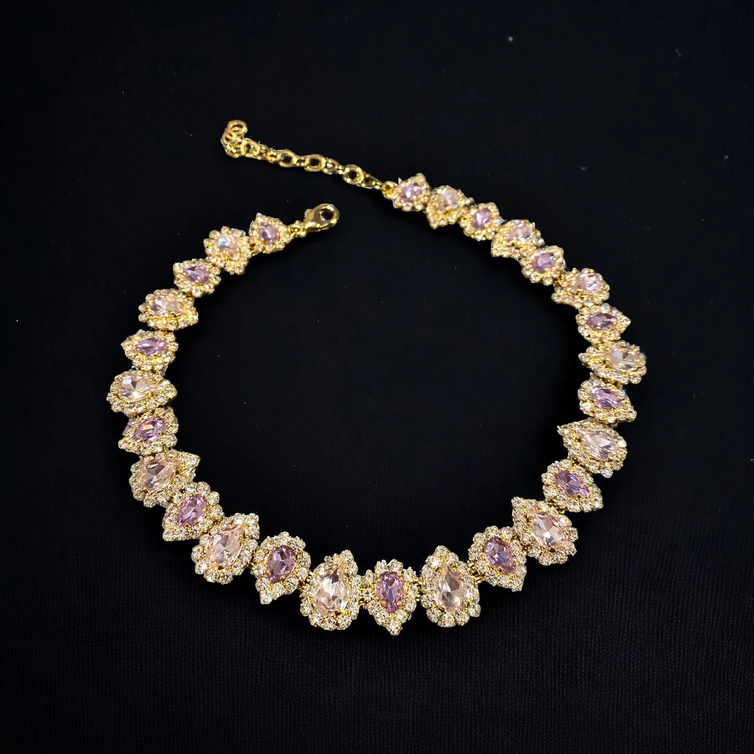 Collana Diamond Accessori con Pietre e Strass Luxury Queen