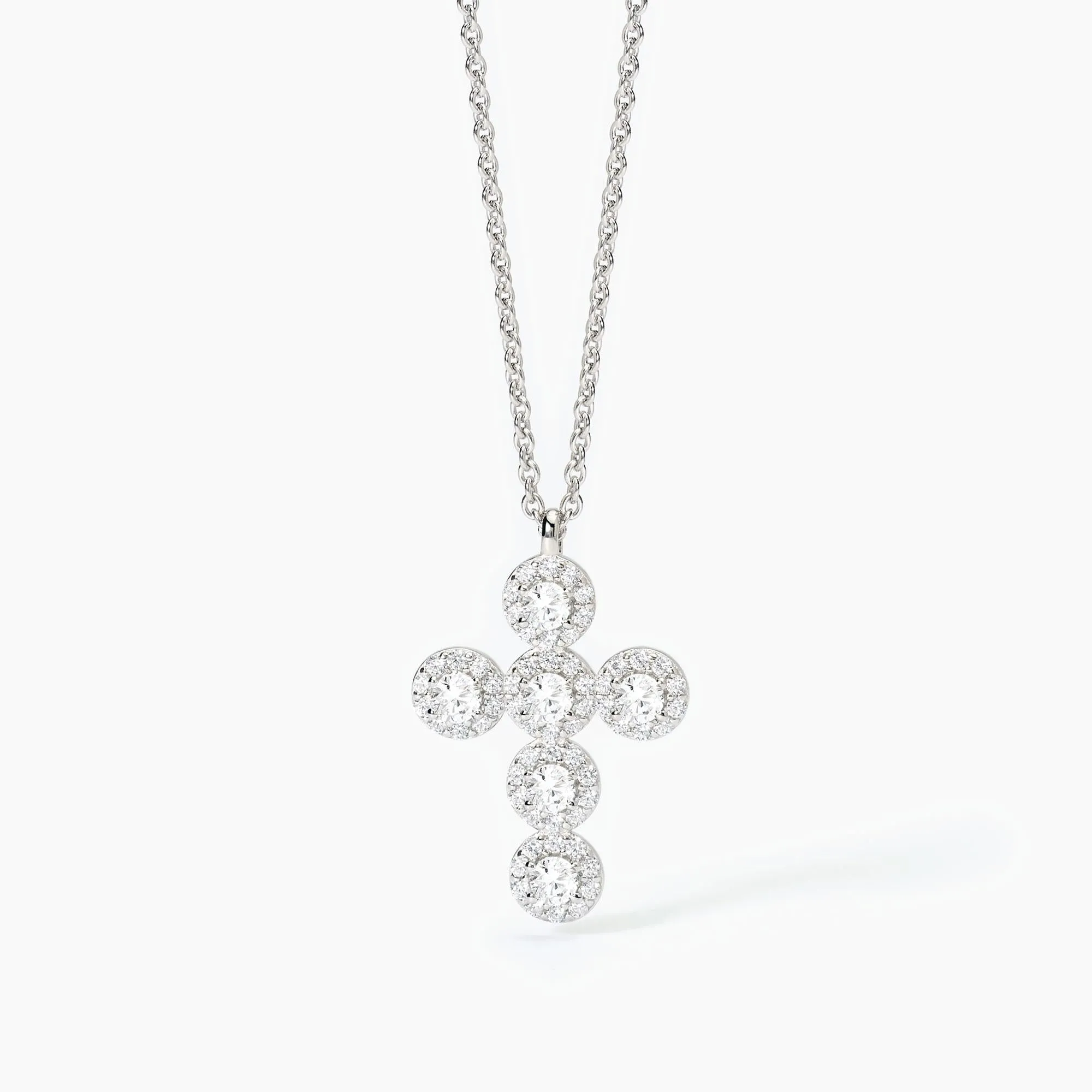 Collana Mabina in argento con ciondolo croce