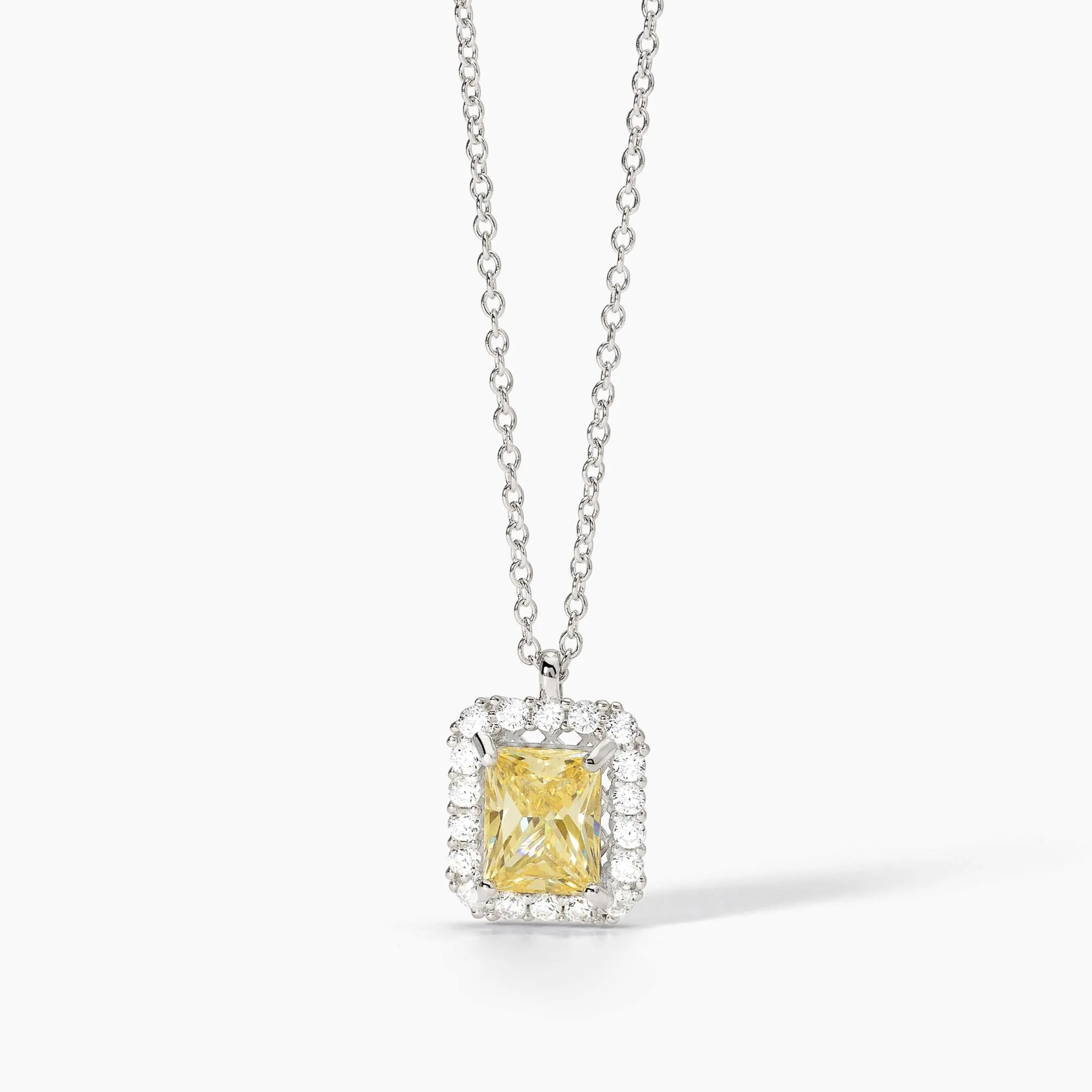 Collana Mabina in argento con zircone Lemon
