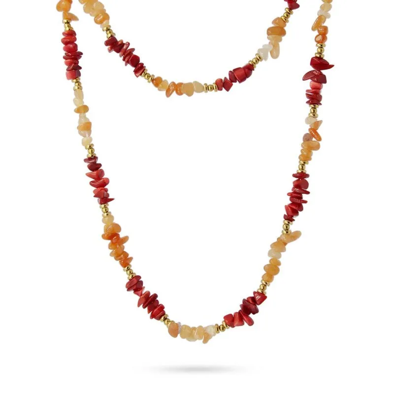 Collana lunga Donna Anartxy con pietre