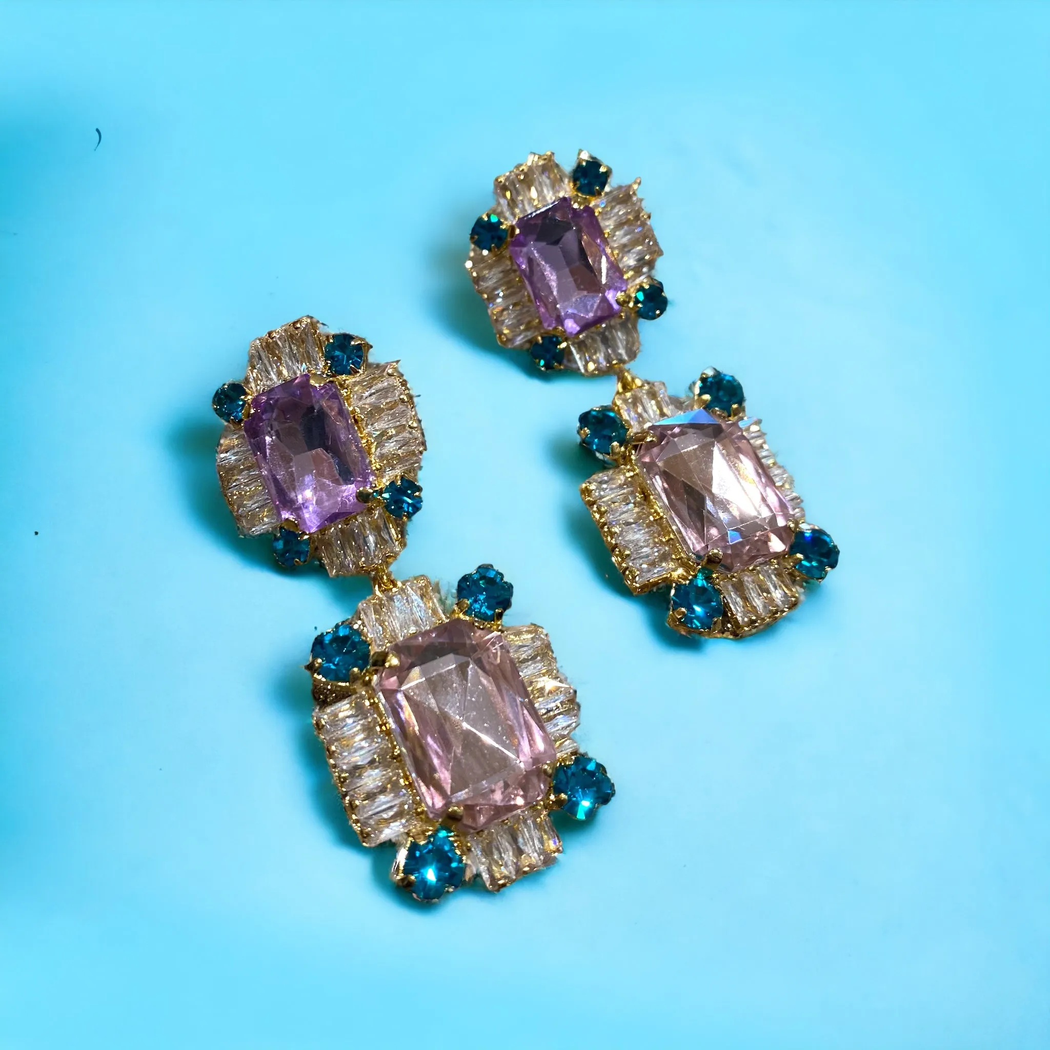 Orecchini pendenti Diamond Accessori Baguette