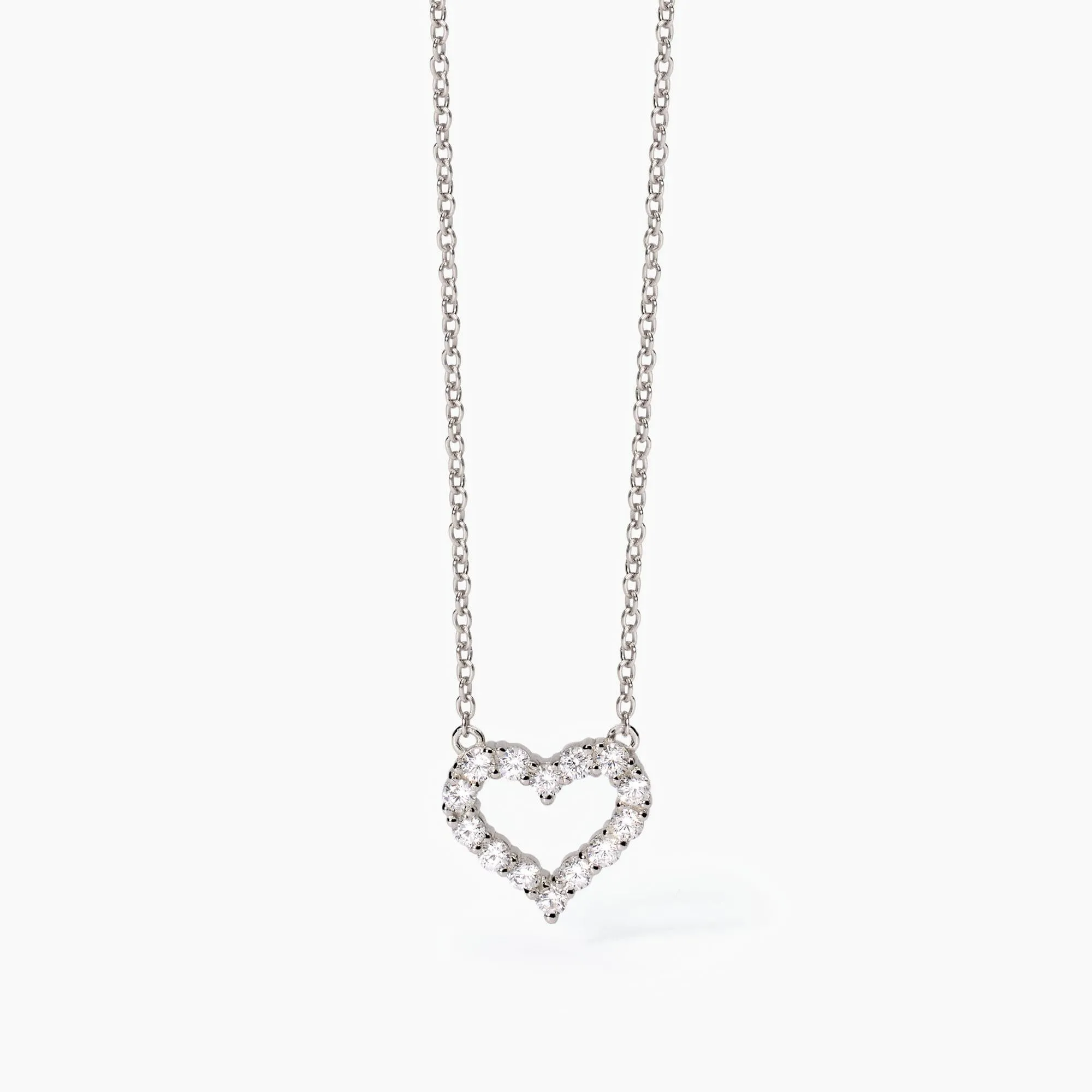 Collana Mabina con cuore e zirconi