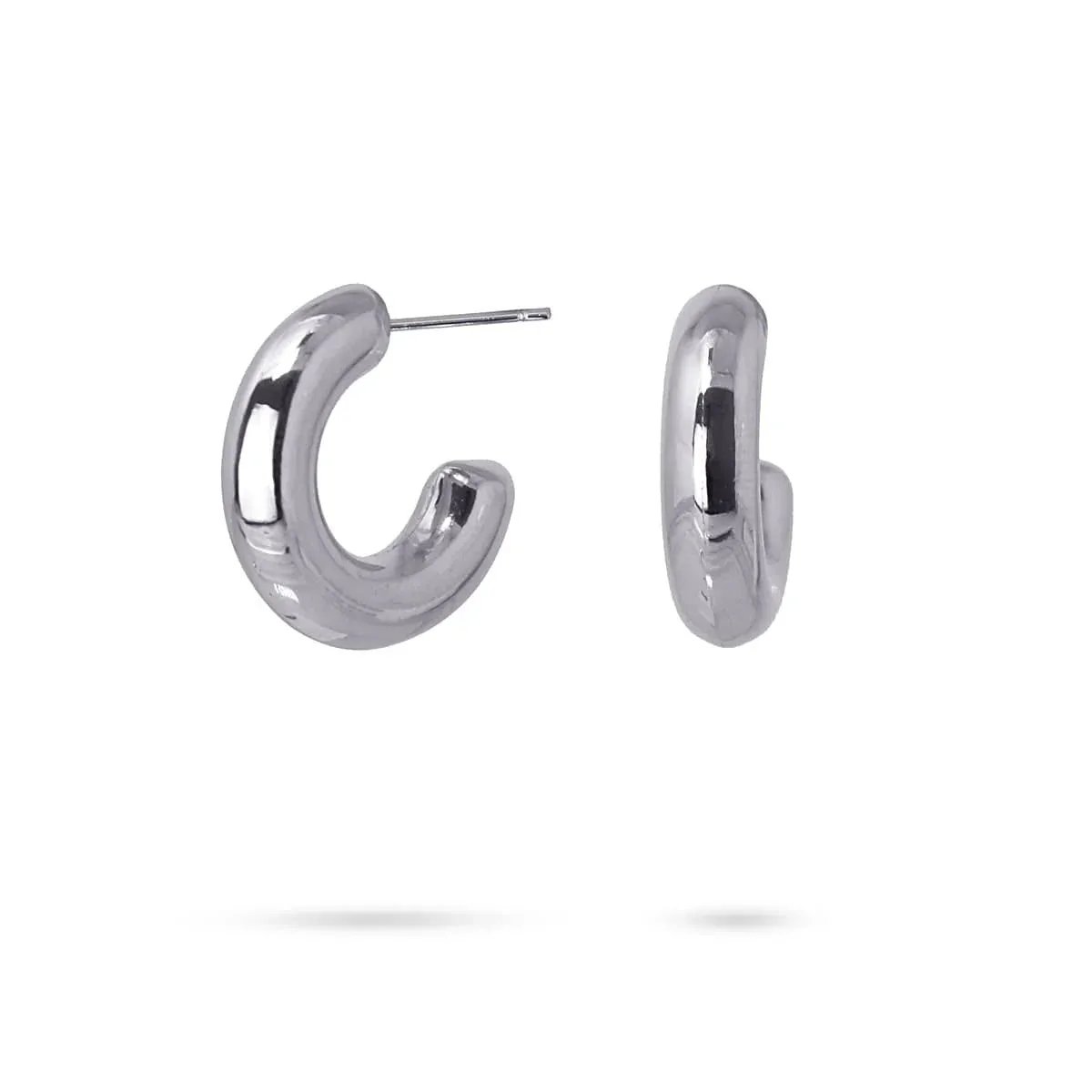 Orecchini a cerchio Anartxy donna piccoli bombati