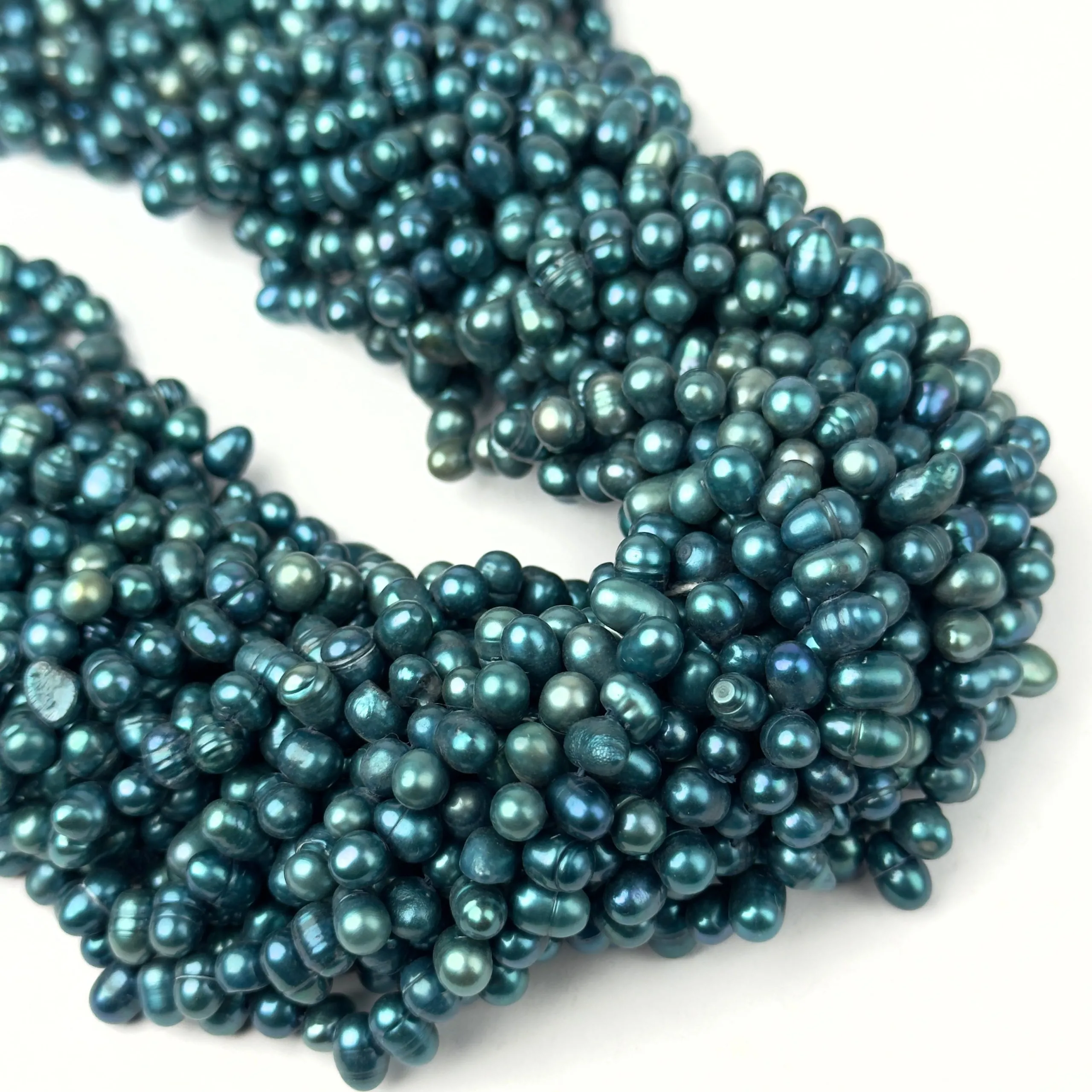 Perle di Fiume Ovale Turchese 8mm - Qualità AA