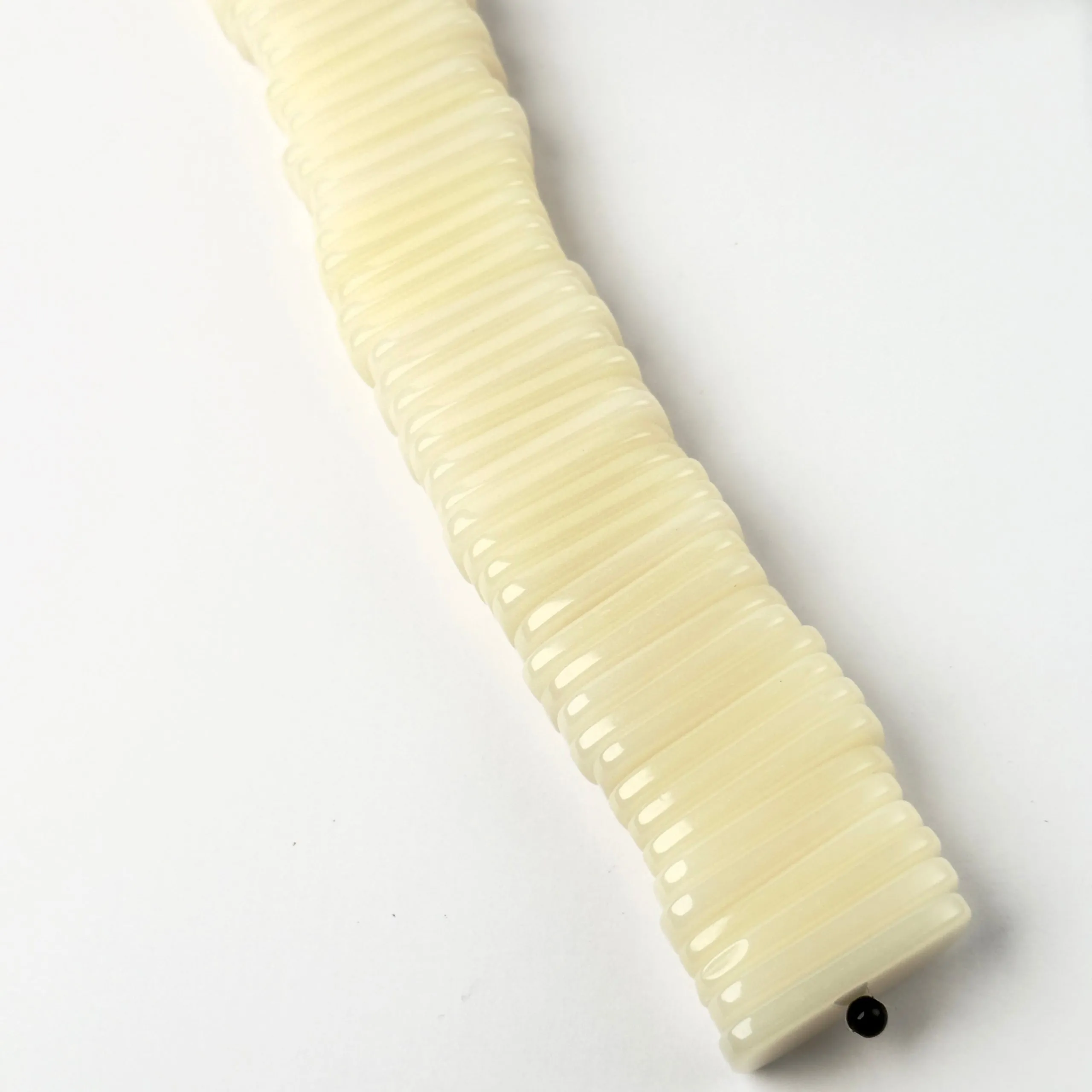 Perle in Resina Rettangolo colore Panna - 40 mm x 20 mm